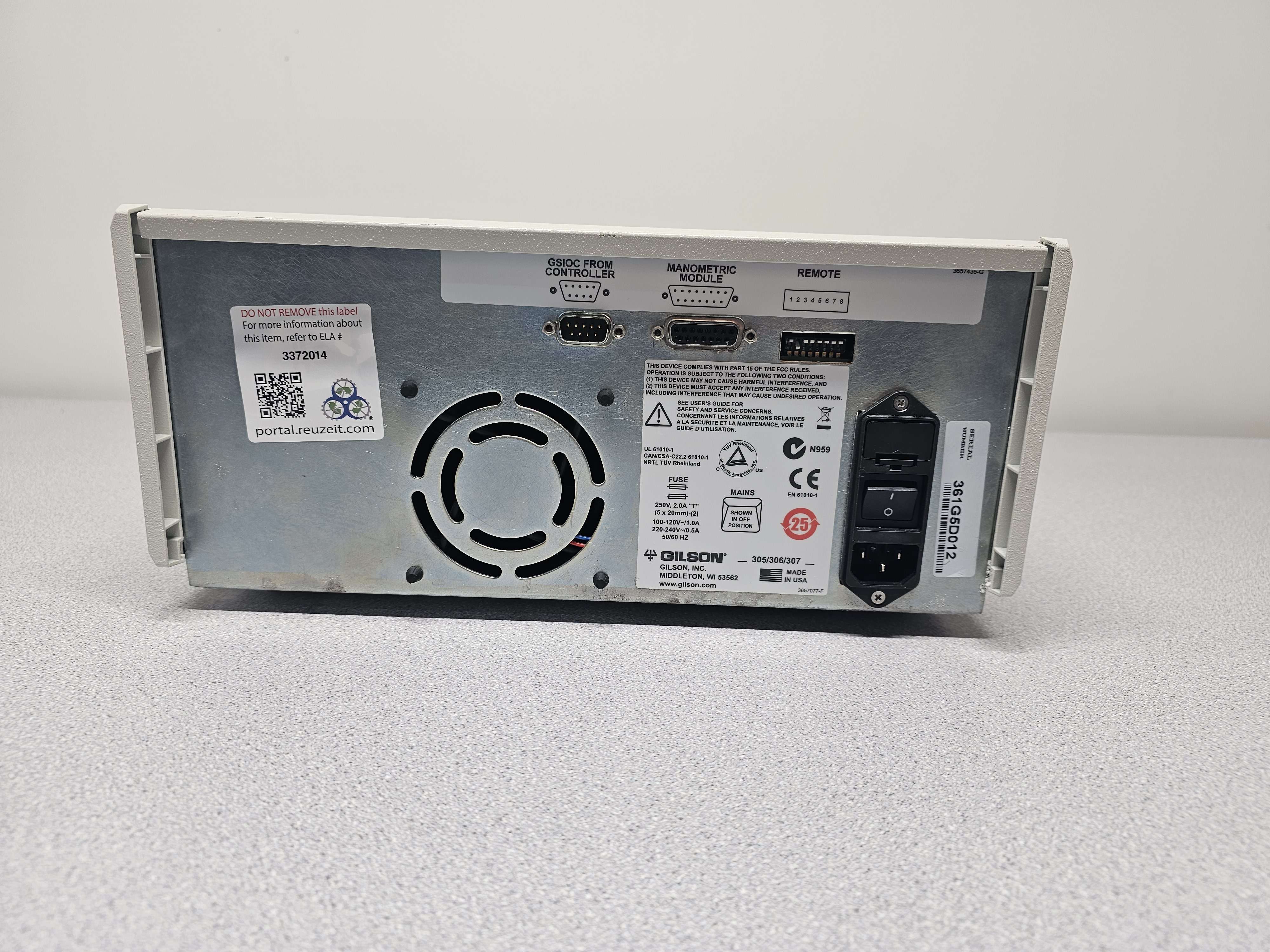 Gilson 306 HPLC Pump Used High Precision Fluid Transfer 0.050-10mL/min