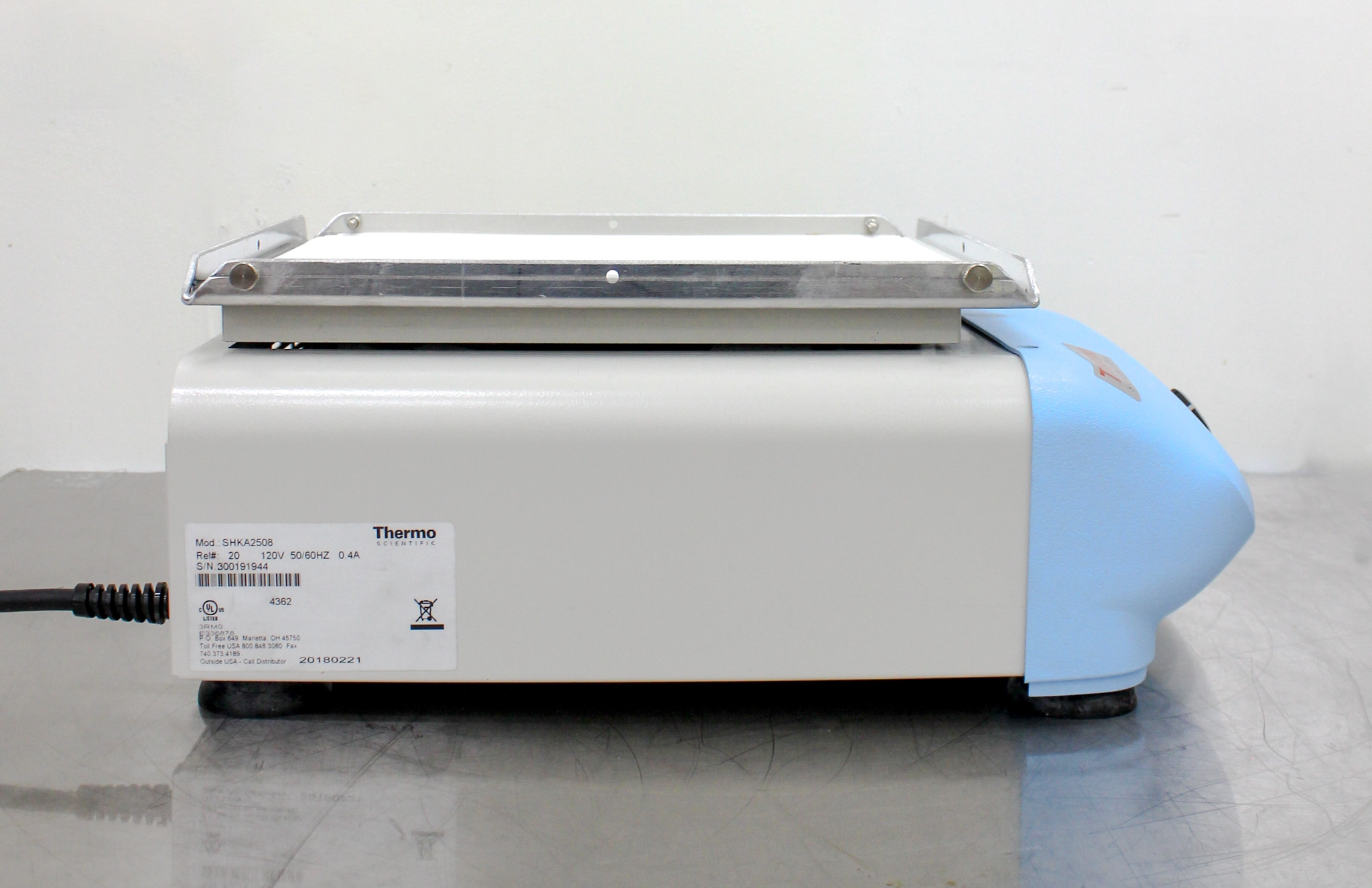 Thermo SHKA2508 Dual-Action Shaker 40-400RPM 15lb Capacity Incubator Use