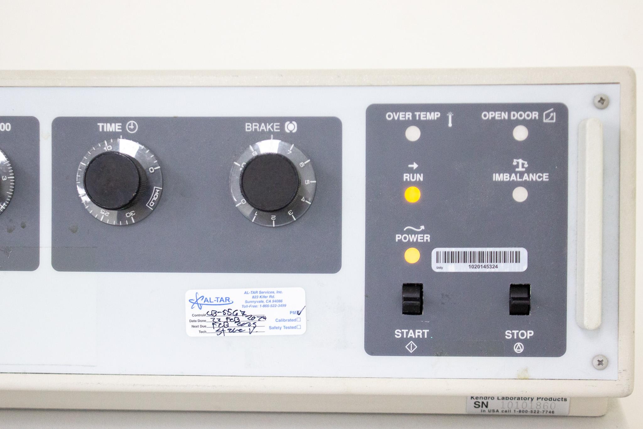 Kendro Sorvall RC 3B+ Centrifuge -20C to 40C 6000RPM 6x1400mL CFC-Free