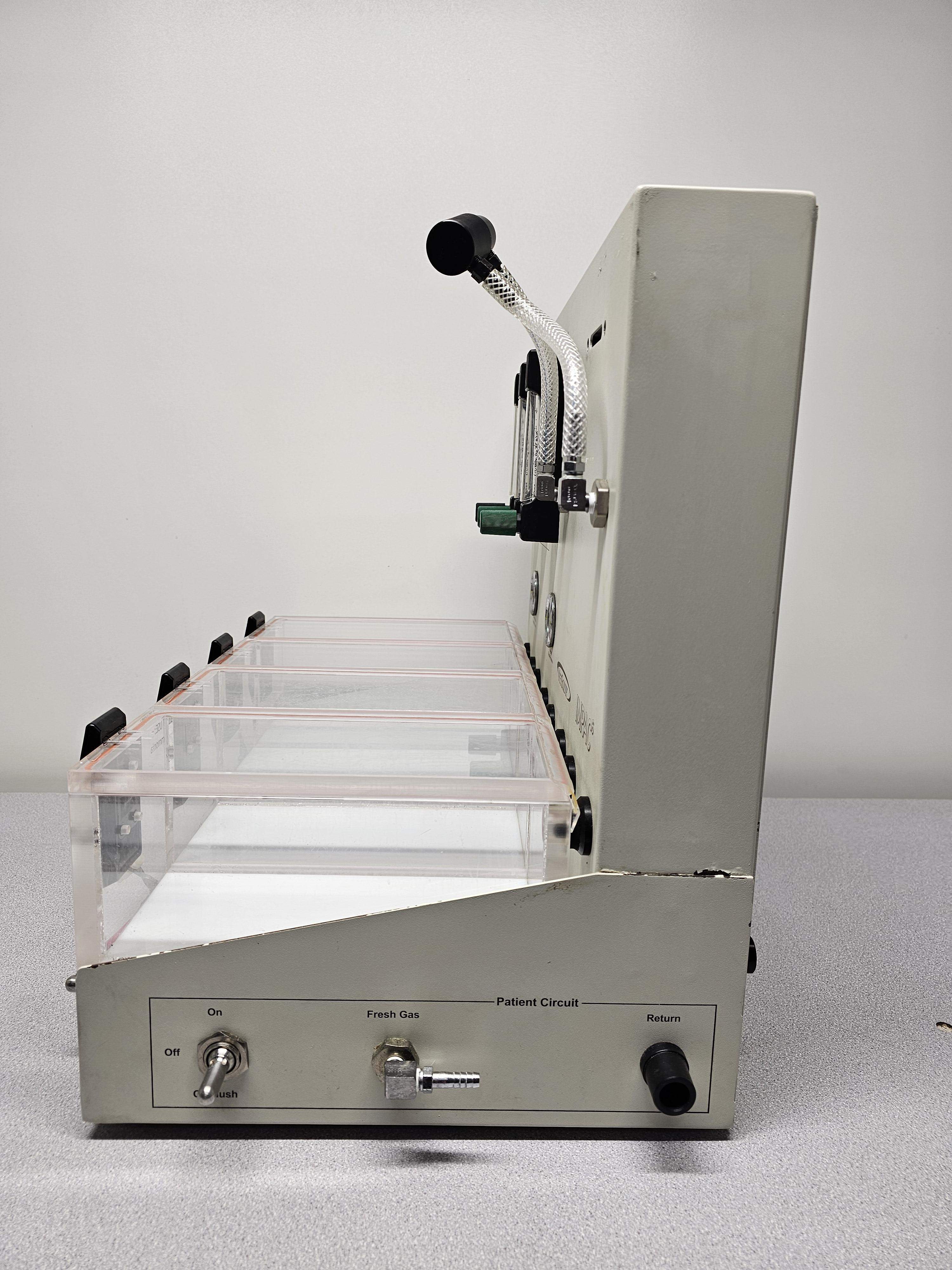 Vetequip Impac5 Inhalation Anesthesia System Dual Breathing Circuits Chamber