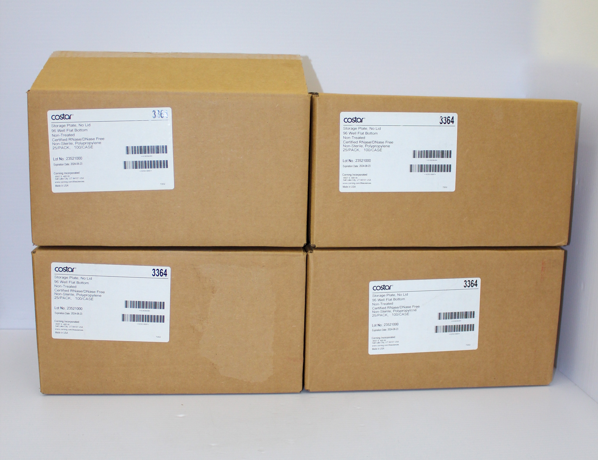 Costar 3364 96-Well Microplate High Binding Assay No Lid Clear 450uL