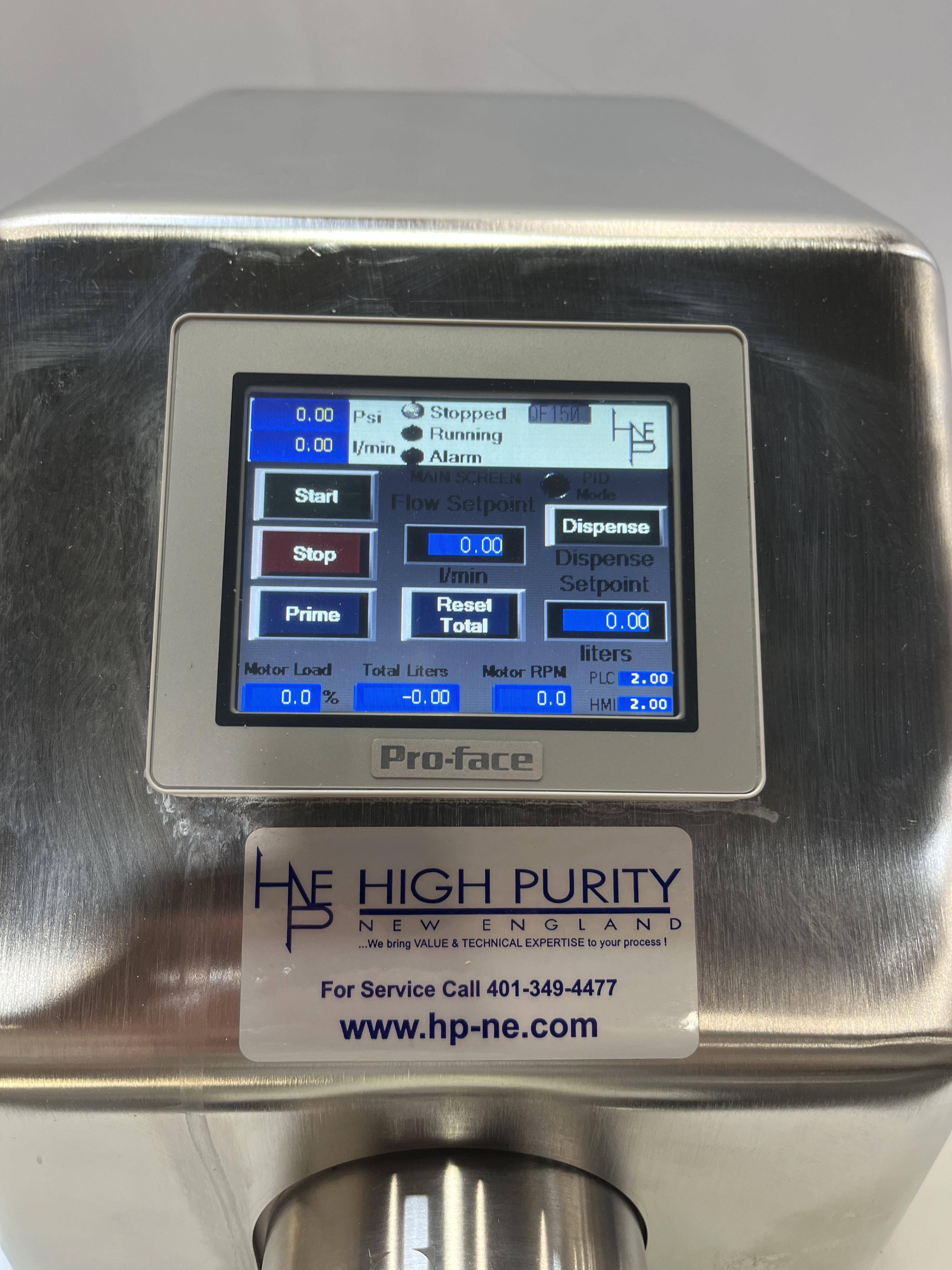 High Purity Fluid System HP150YC1B0CE00 Very Good Condition Without Computer
