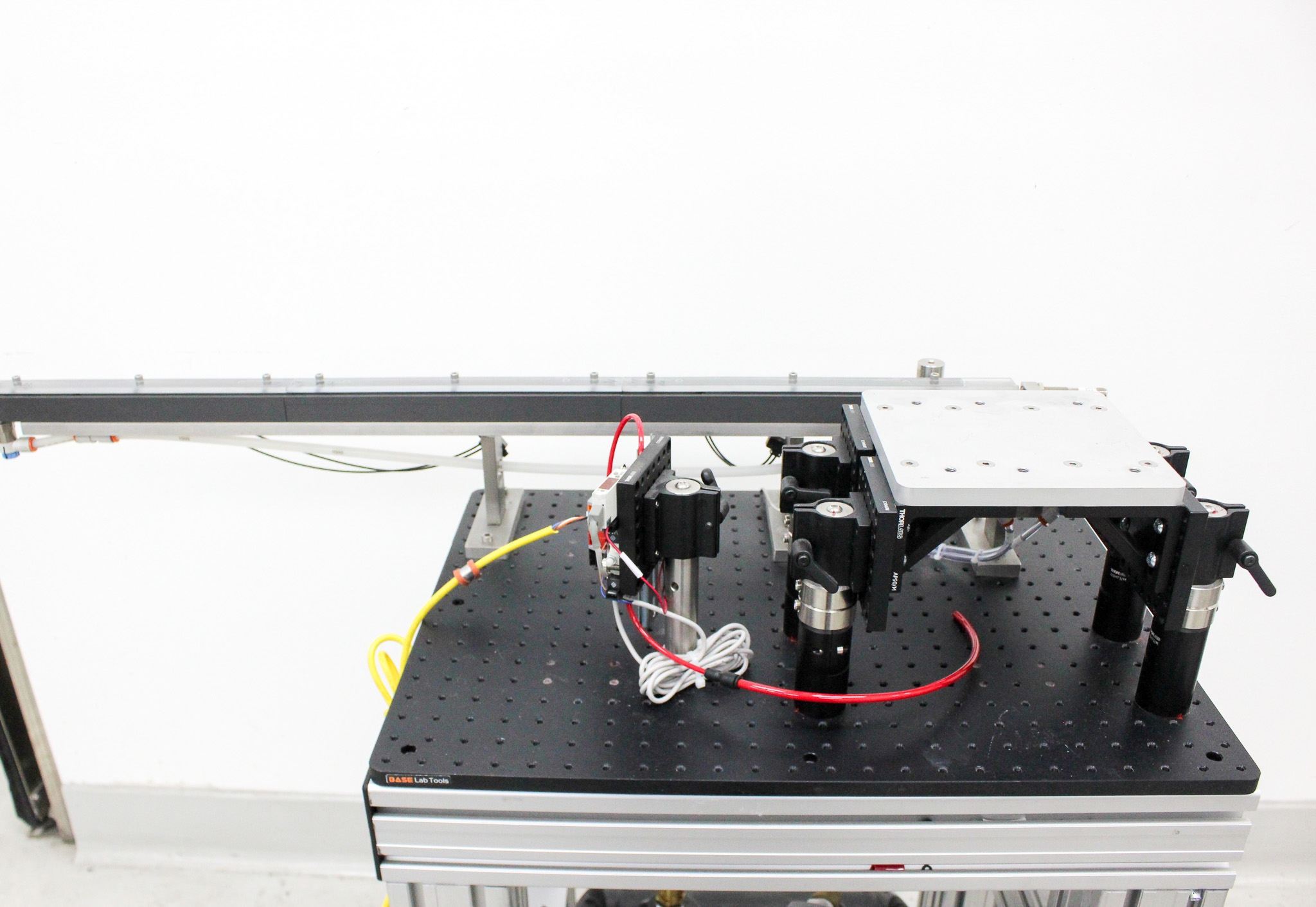 BASE Custom Optical Cart Analytical Accessory with Breadboard on Casters