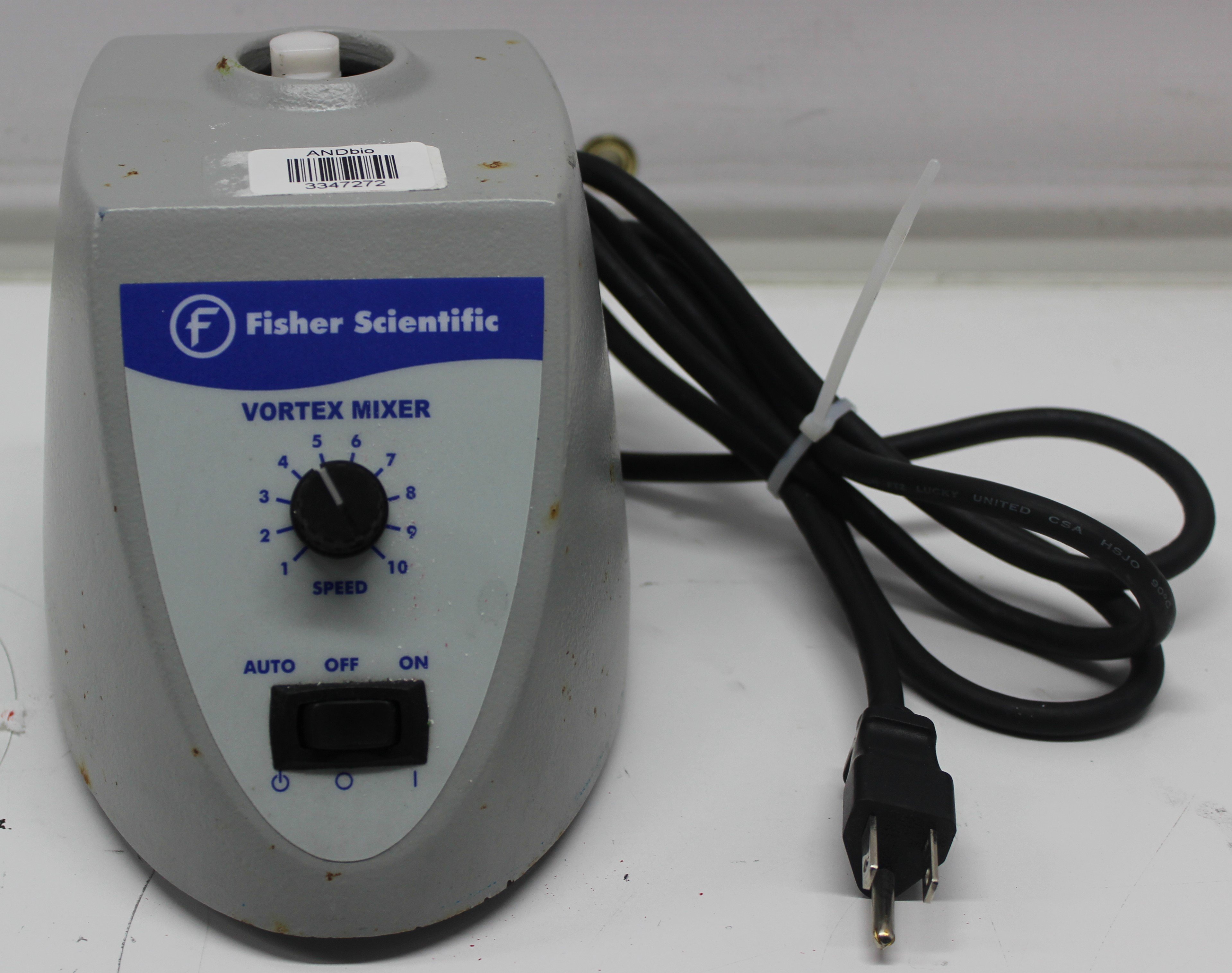 Fisher Mini Vortex Mixer 02215365 Vortexer 3200 RPM, Variable Speed, Used