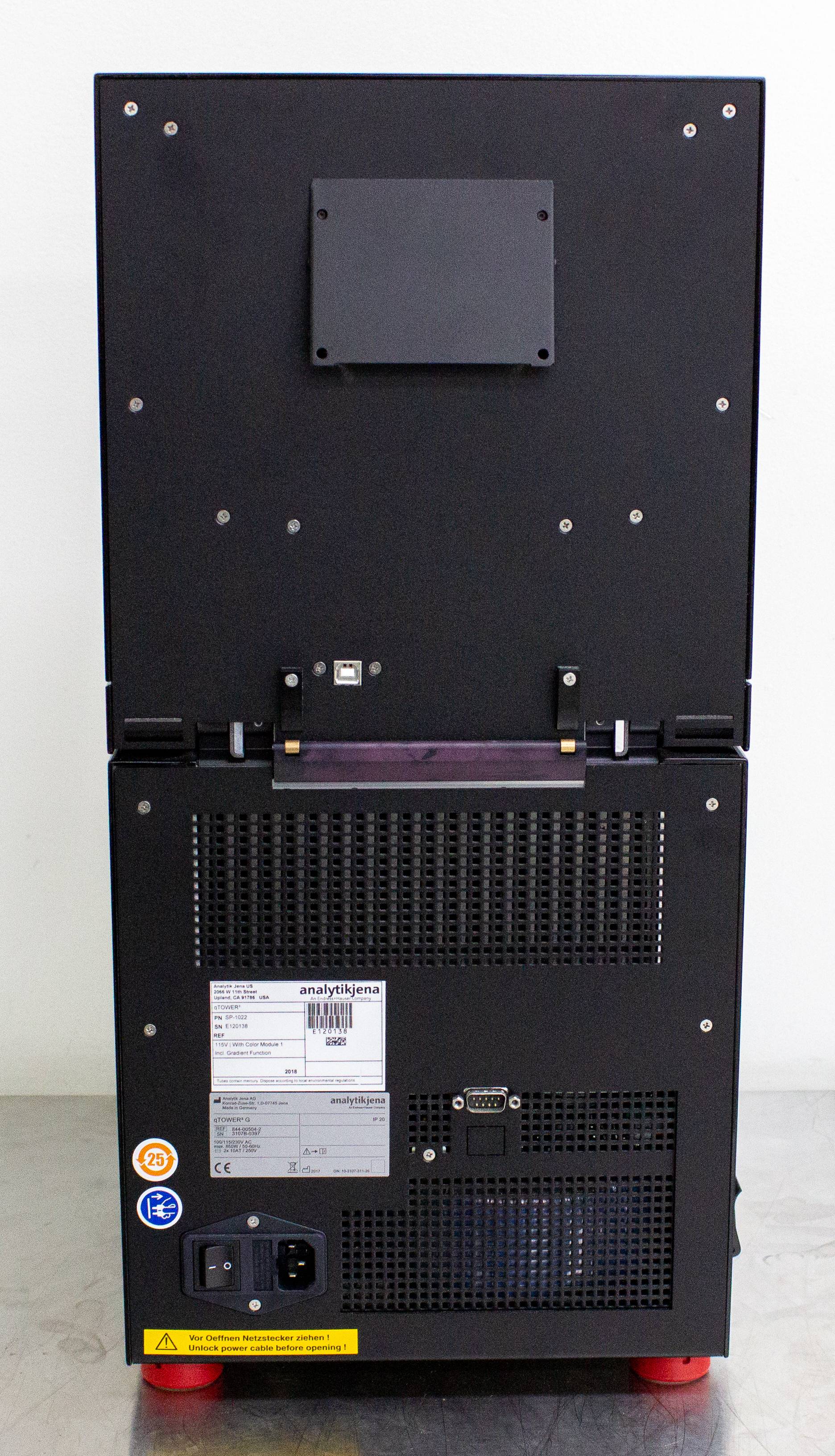 Analytik Jena qTOWER3G Real Time PCR Thermal Cycler 96 Well Block 12 Colors