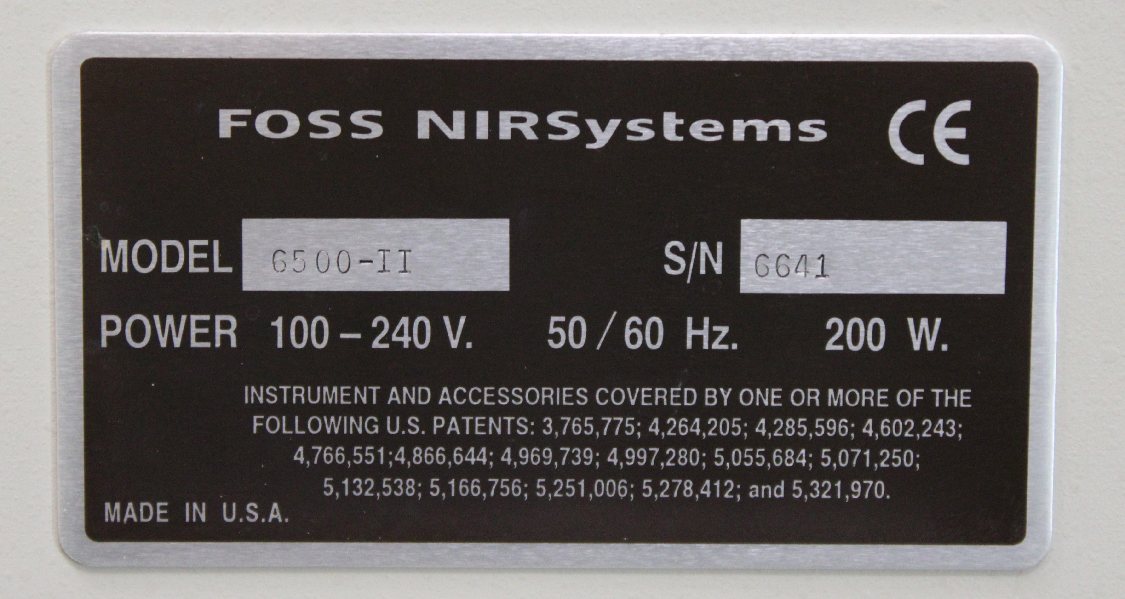 FOSS 6500-II Near-Infrared Spectroscopy Tablet Analyzer 240V 50/60Hz 5124