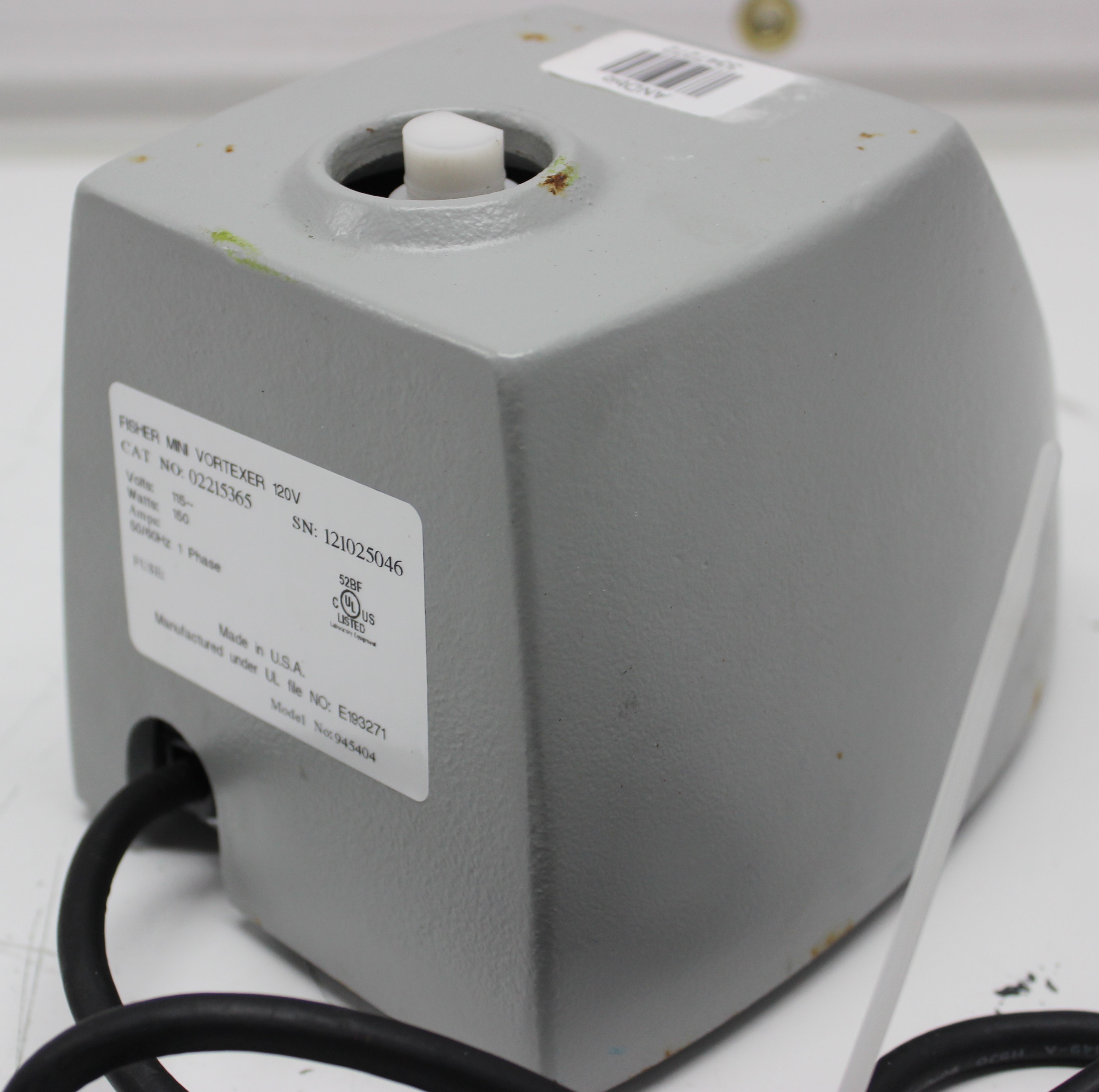 Fisher Mini Vortex Mixer 02215365 Vortexer 3200 RPM, Variable Speed, Used