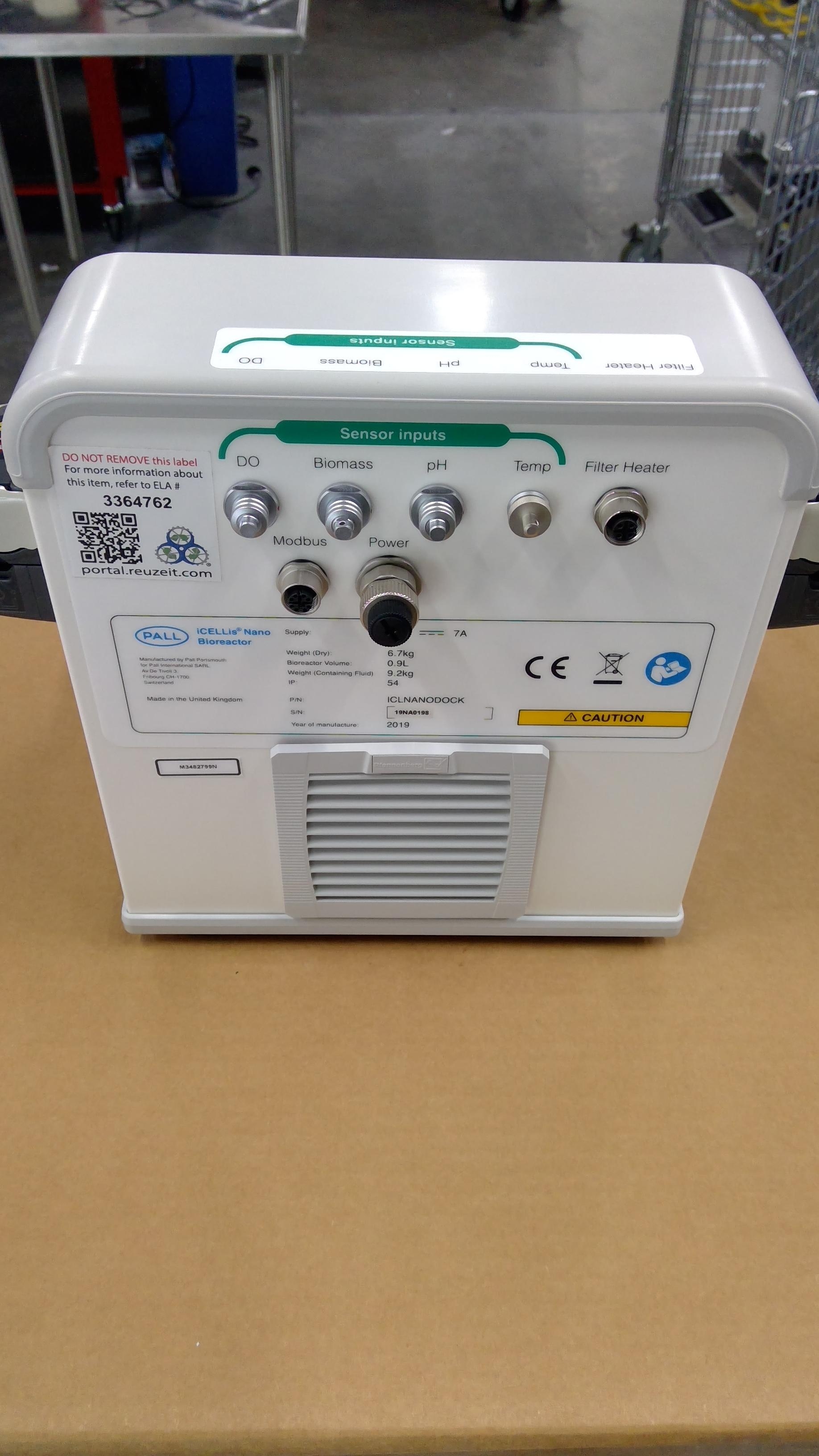 Pall ICLNANODOCK Bioreactor Cell Cultivation Single Or Standalone Unit Used