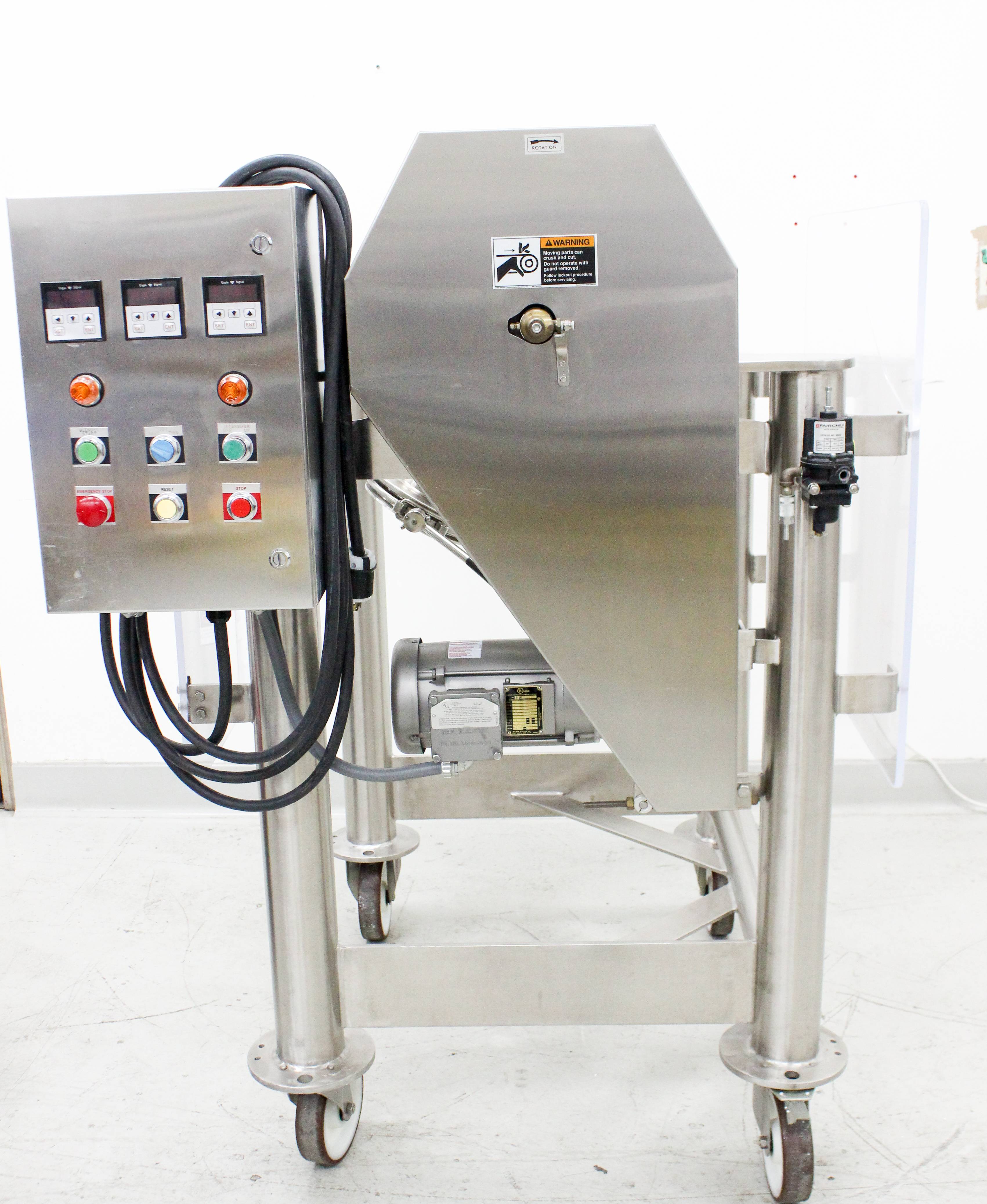 Patterson Kelley Twin Shell Dry Blender 1 Cu Ft 60 lb V-Shaped Efficient Mixing