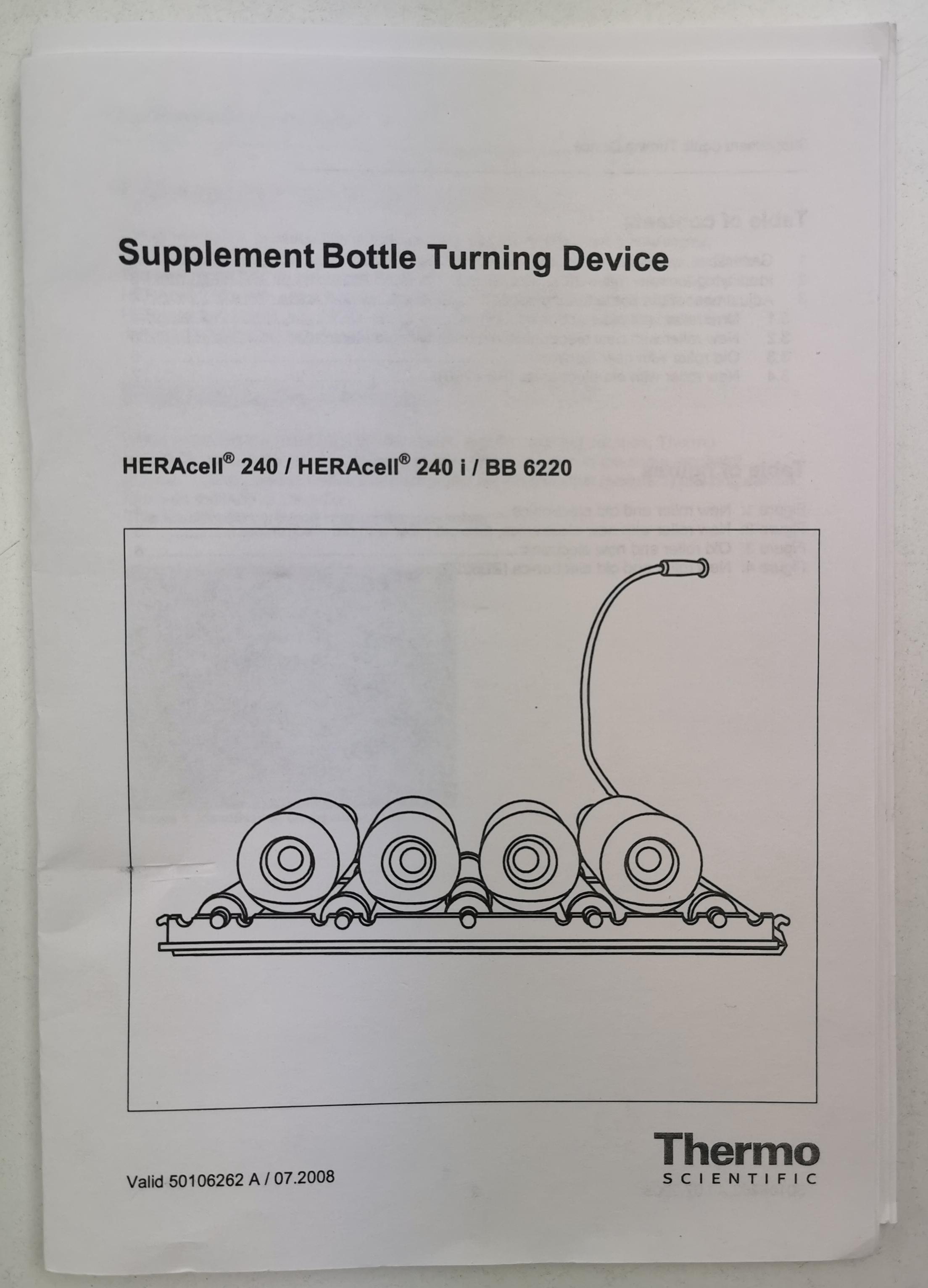 Thermo Bottle Turning Device for HERAcell 240 Fully Functional Turn-Key