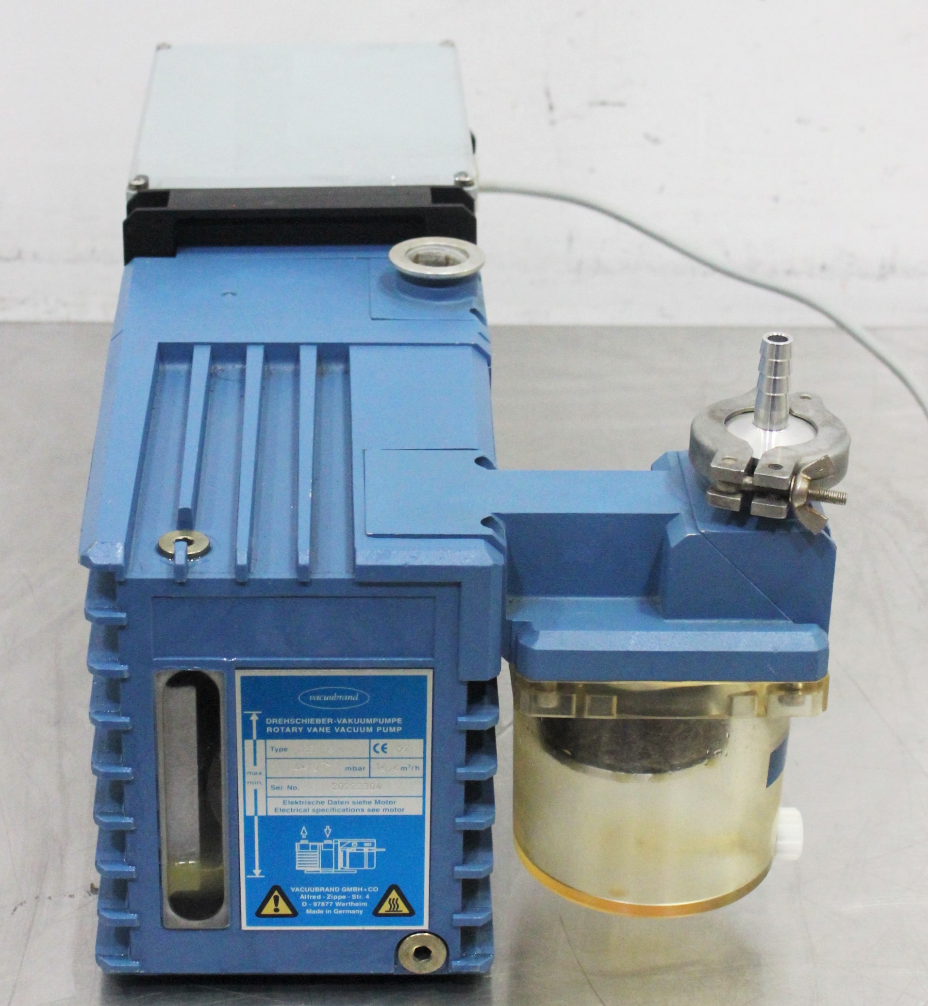 Vacuubrand RZ16 Rotary Vane Vacuum Pump, 11.2 CFM, Turnkey, Used