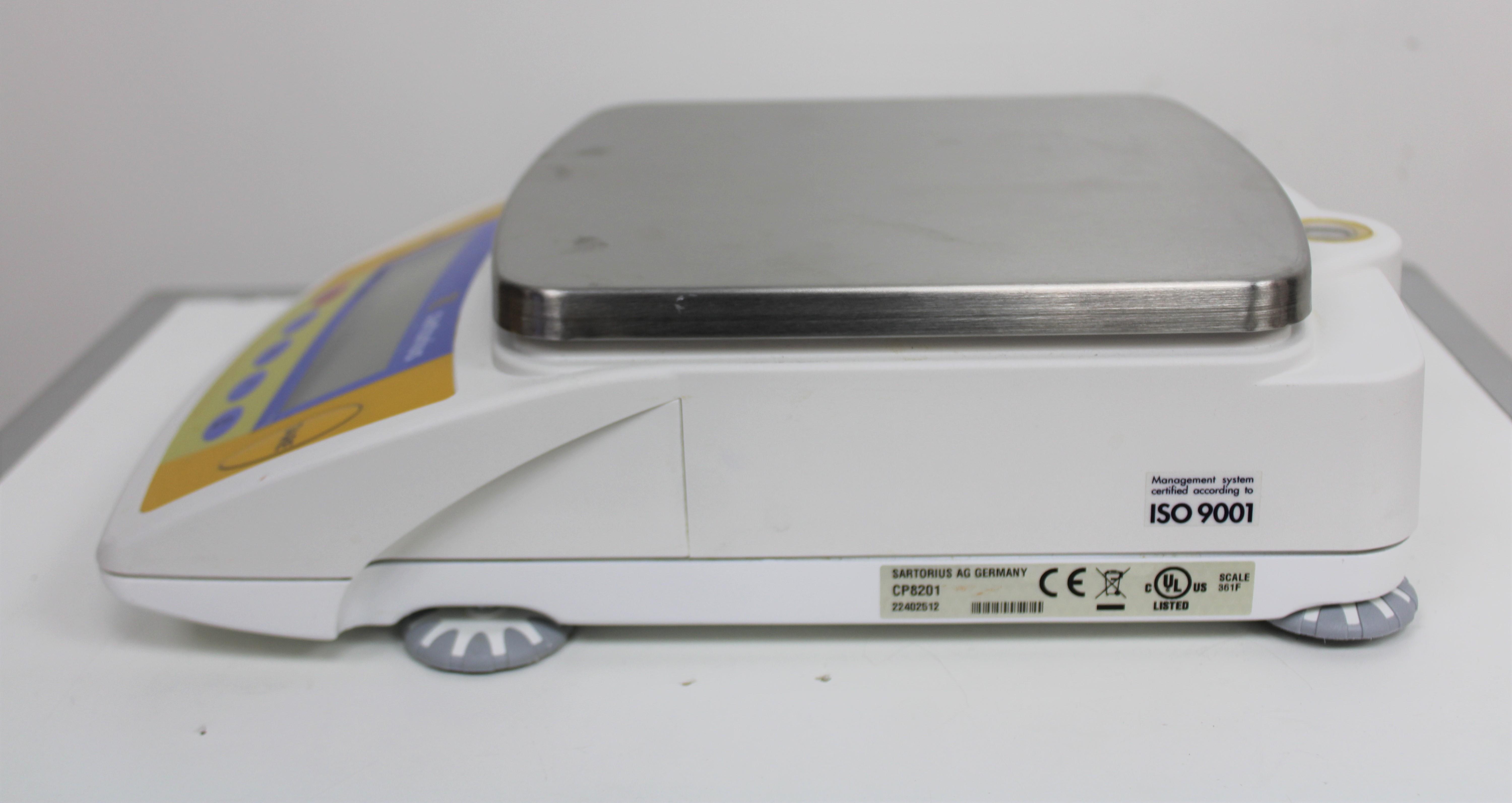 Sartorius CP8201 Precision Bench Scale 8200g x 0.1g Accuracy Motorized Calibration