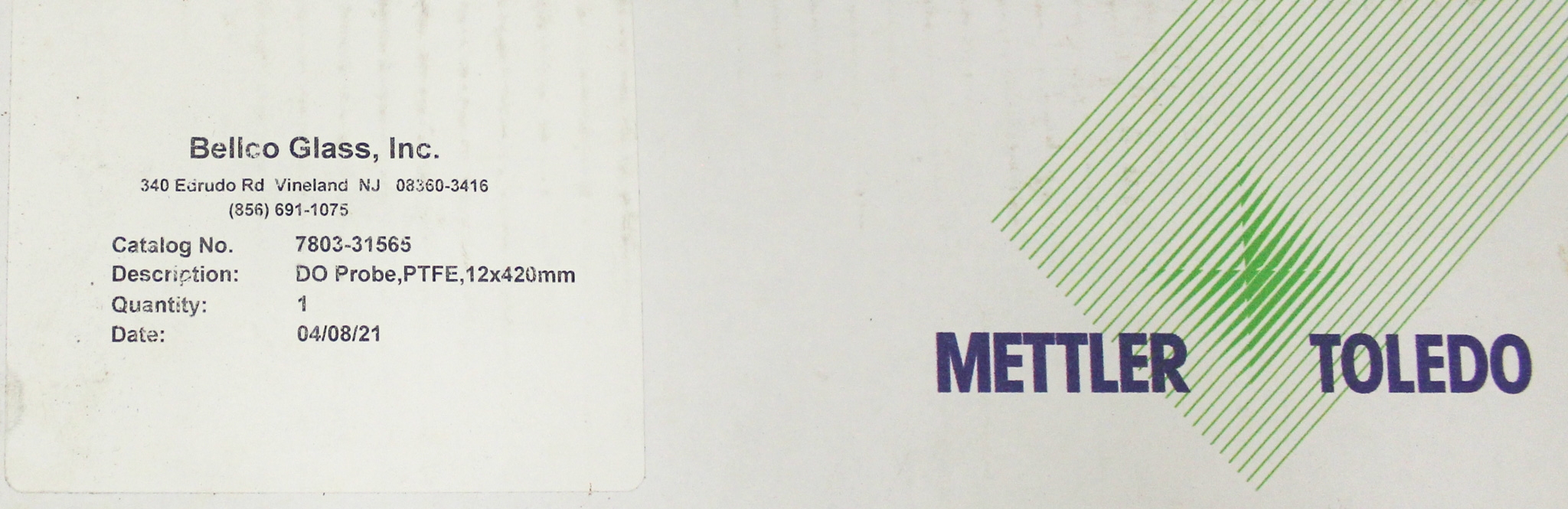 Mettler InPro6820 DO Sensor Dissolved Oxygen Probe Hygienic Applications Integrate