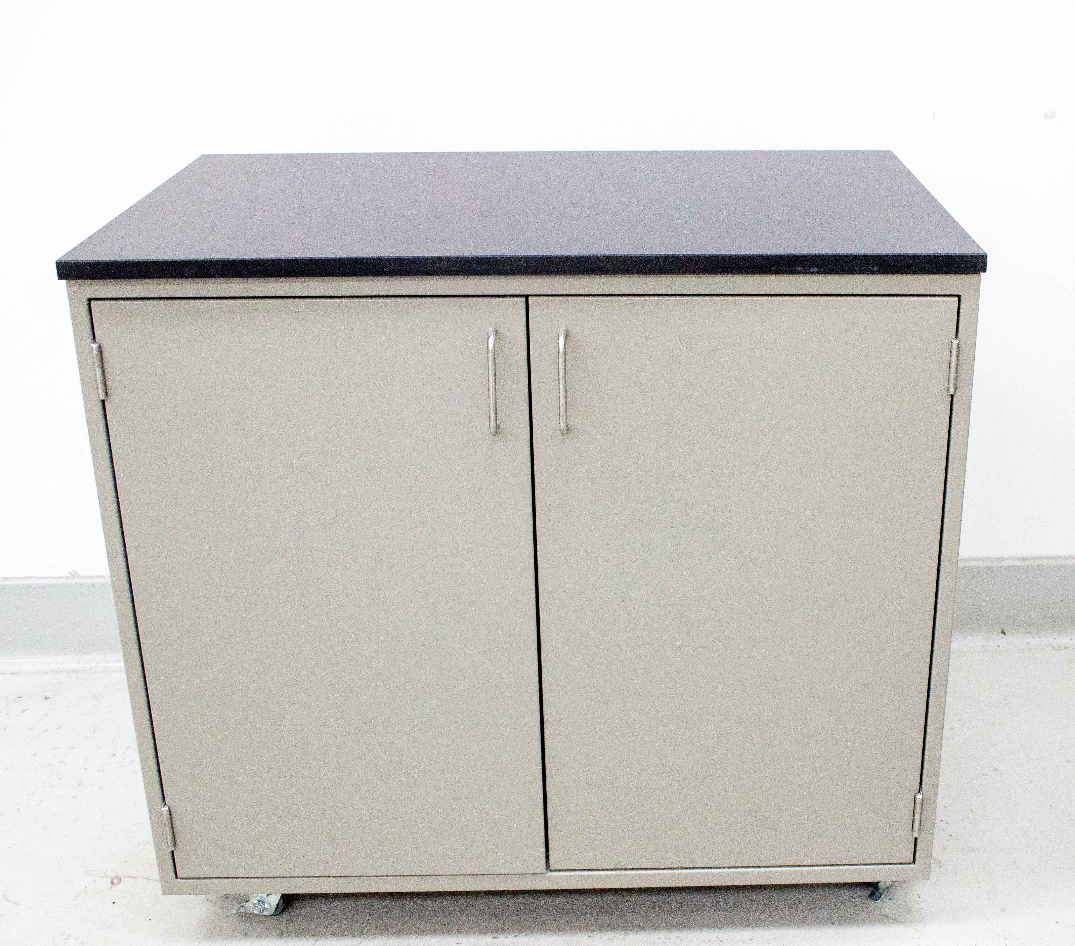 Fisher Hamilton Mobile Work-Height Storage Cabinet Double Door