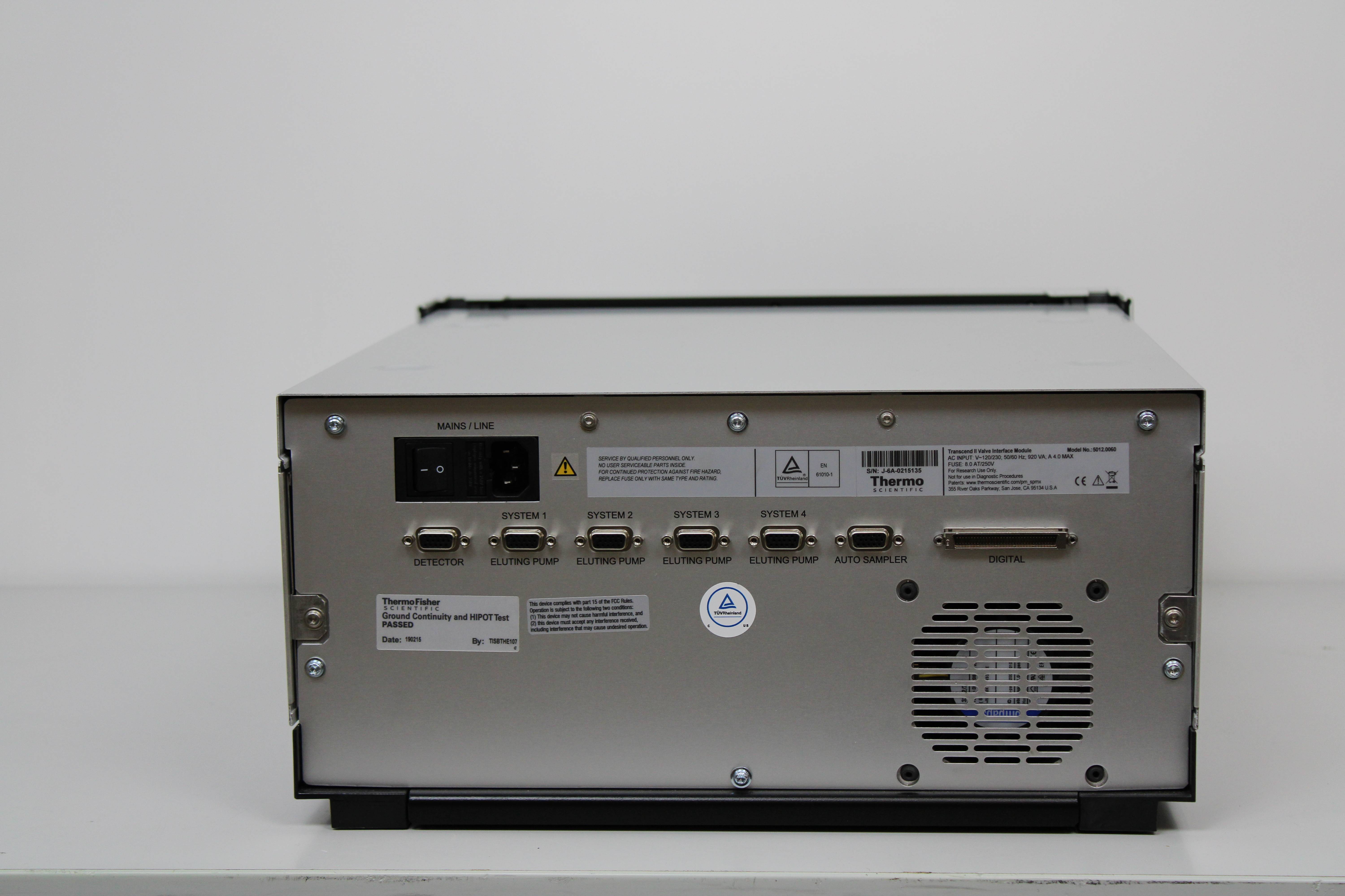 Thermo Transcend II UHPLC Valve Interface Module 5012.0060 Efficient