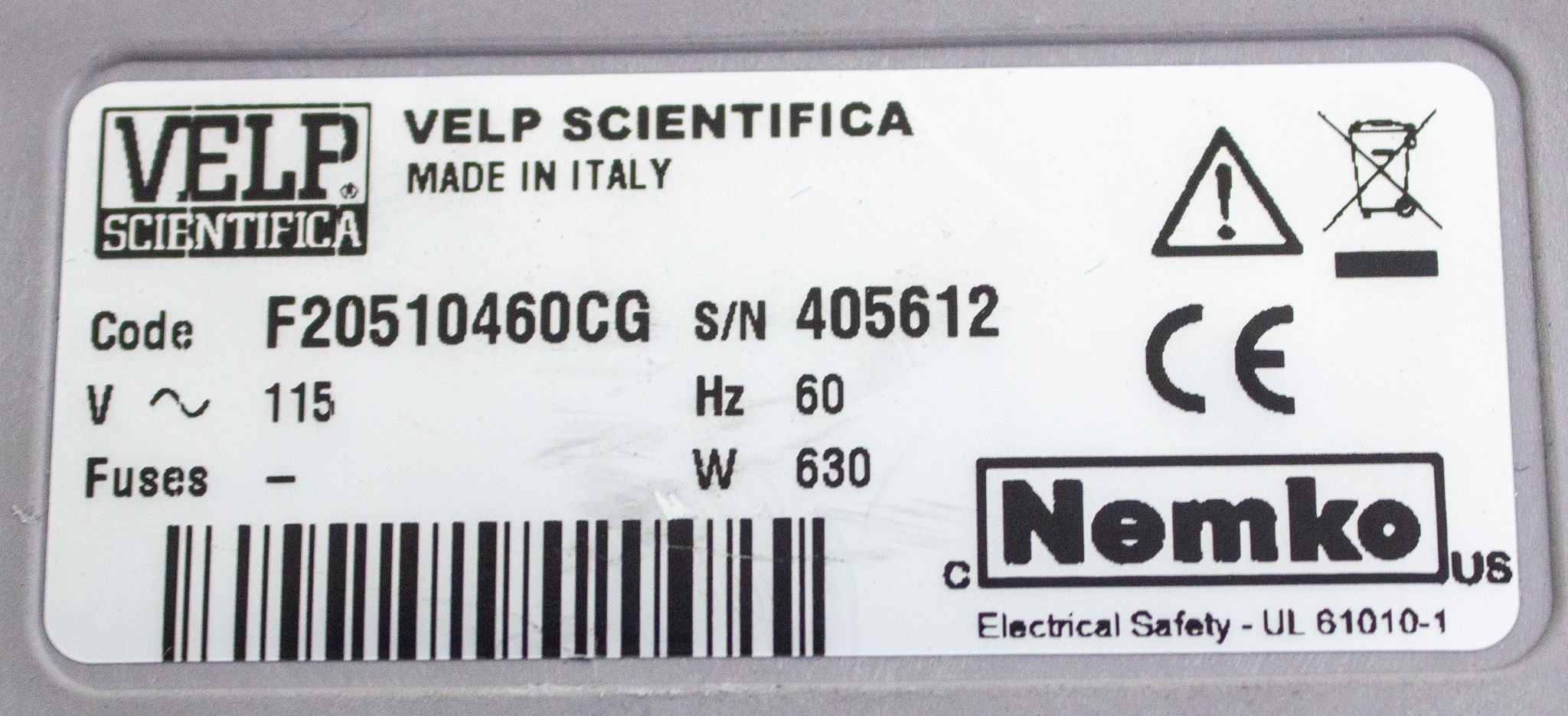 Velp AREX 6 Digital Heating Magnetic Stirrer Room to 370C 30-1700RPM Used