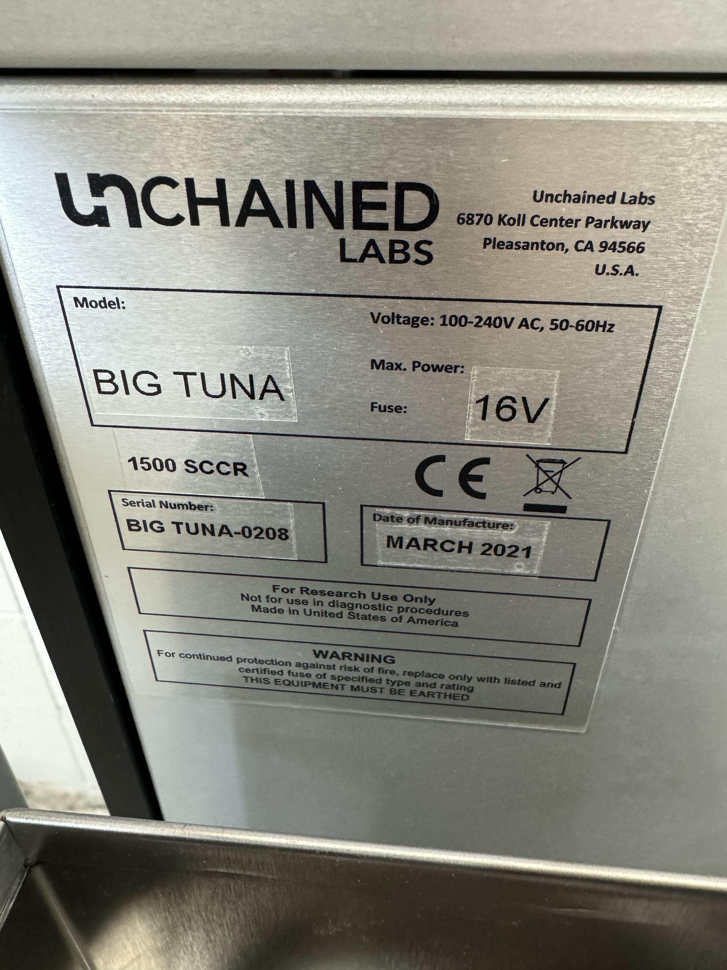 Unchained Labs Big Tuna Automated Liquid Handler Concentration 24-96 Samples