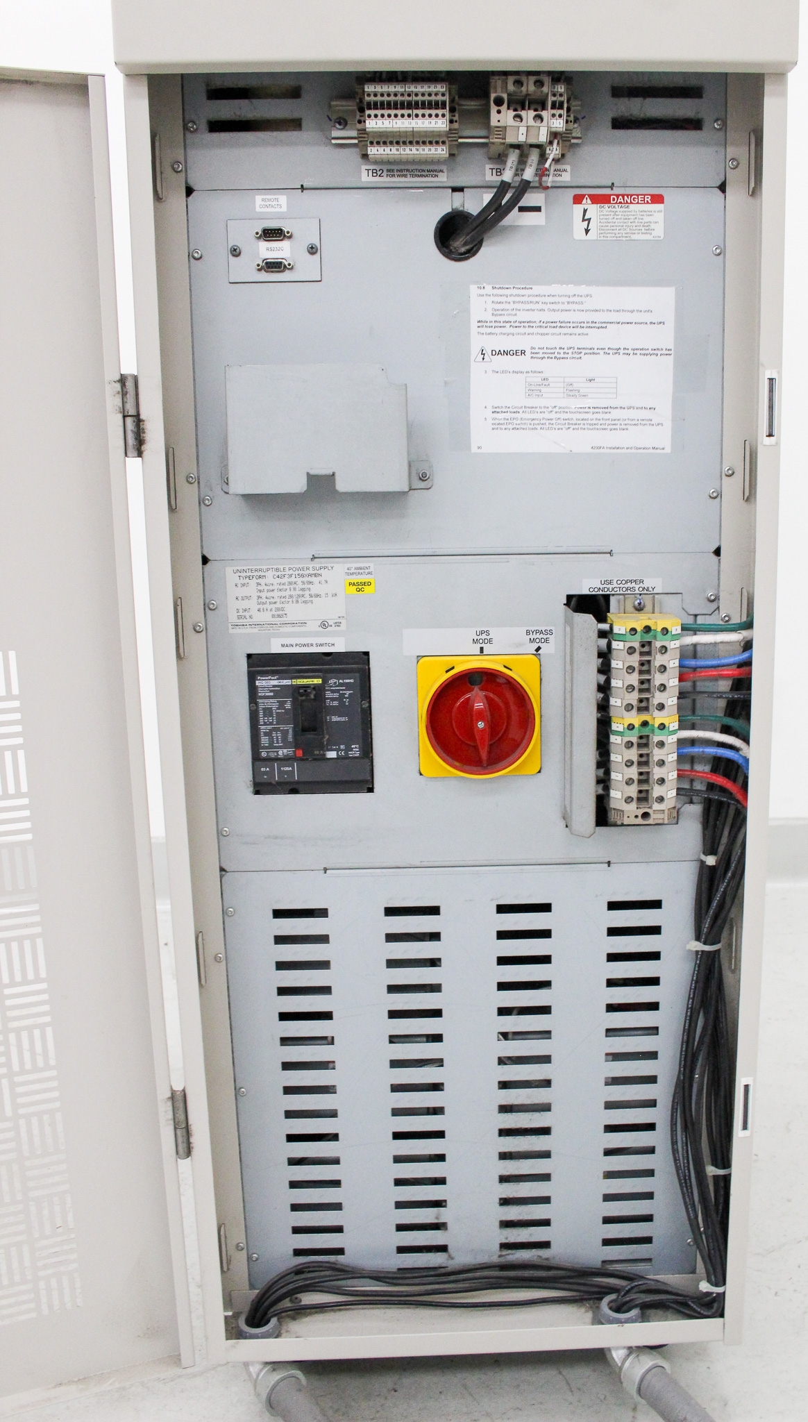 Toshiba 4200FA UPS C42F3F150XAMBN 15kVA Continuous Power Supply Unit