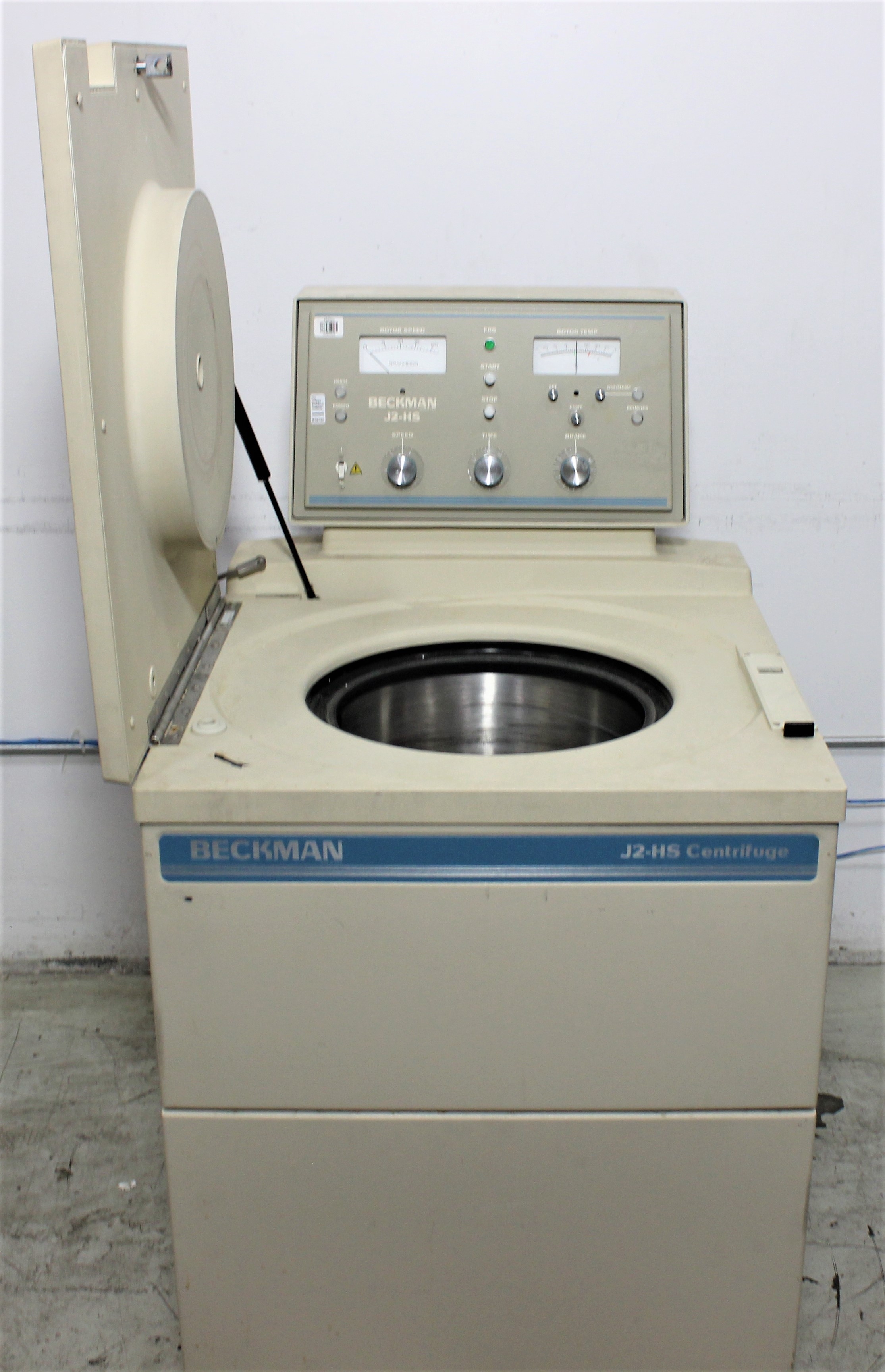 Beckman J2-HS High-Speed Refrigerated Floor Centrifuge 24000 RPM Temp 0-40C