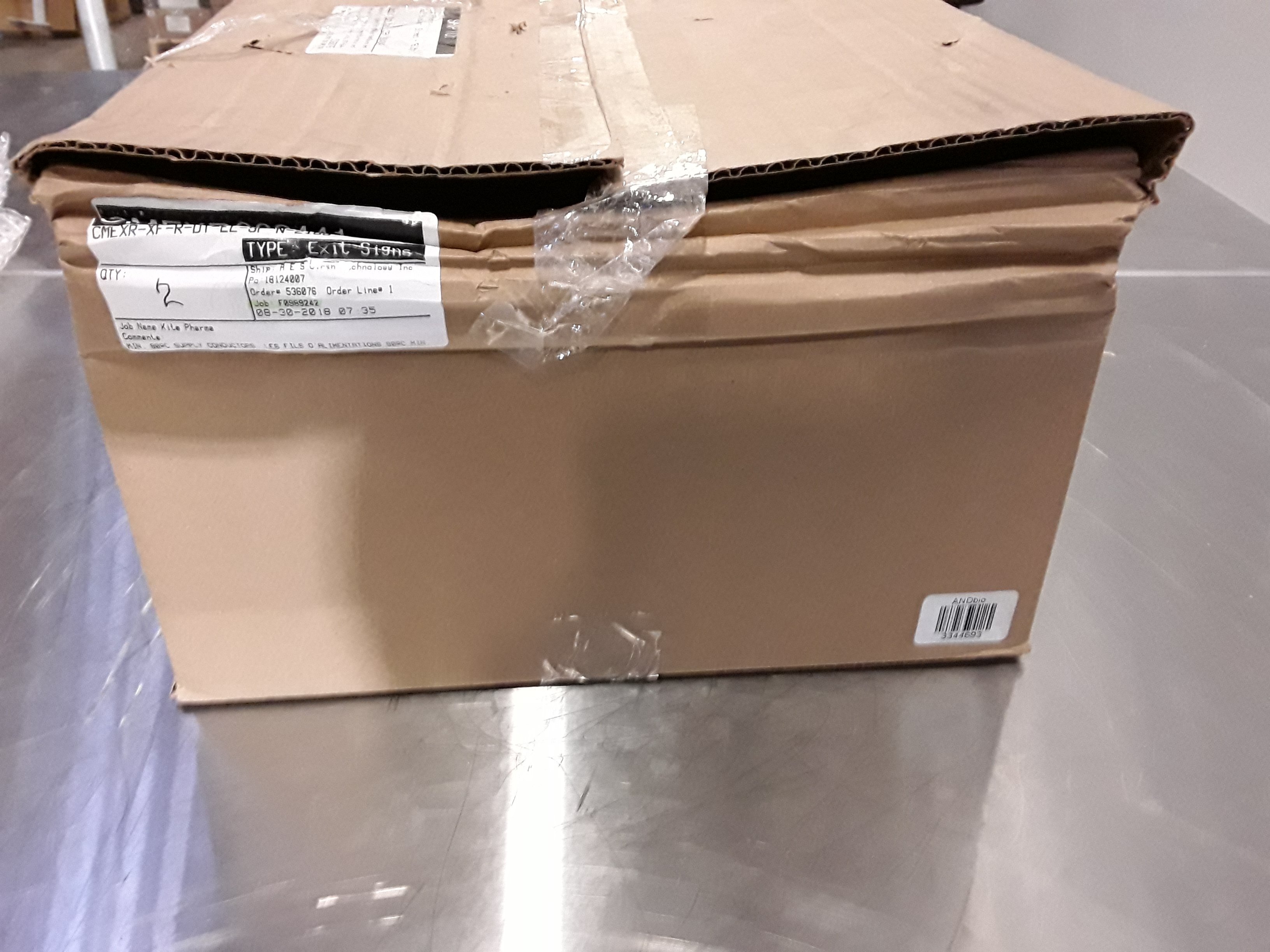 Kenall Exit Sign Turnkey, Fully Functional, Refurbished, Ready to Use