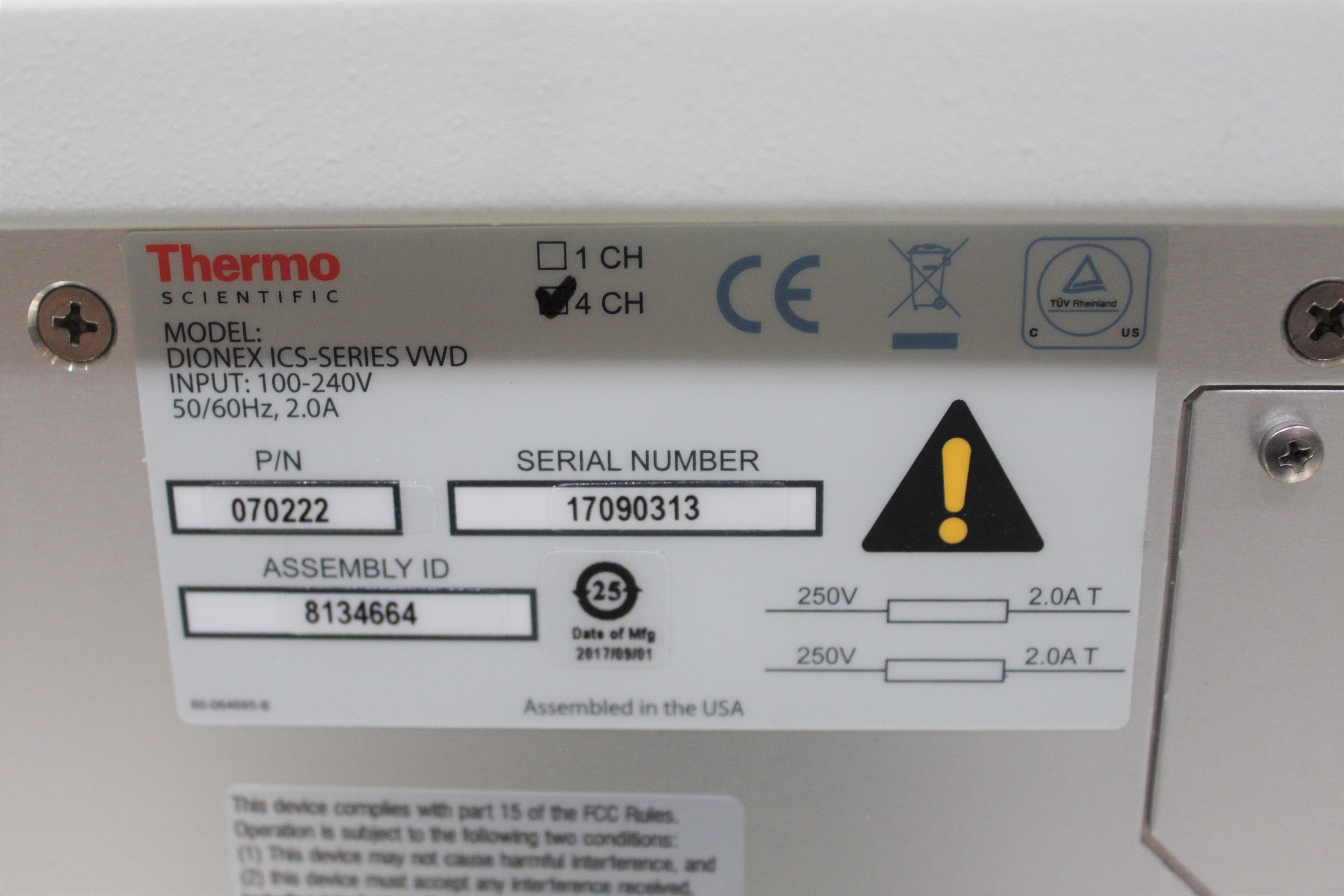 Thermo VWD Variable Wavelength Detector Ion Chromatography 11L Volume