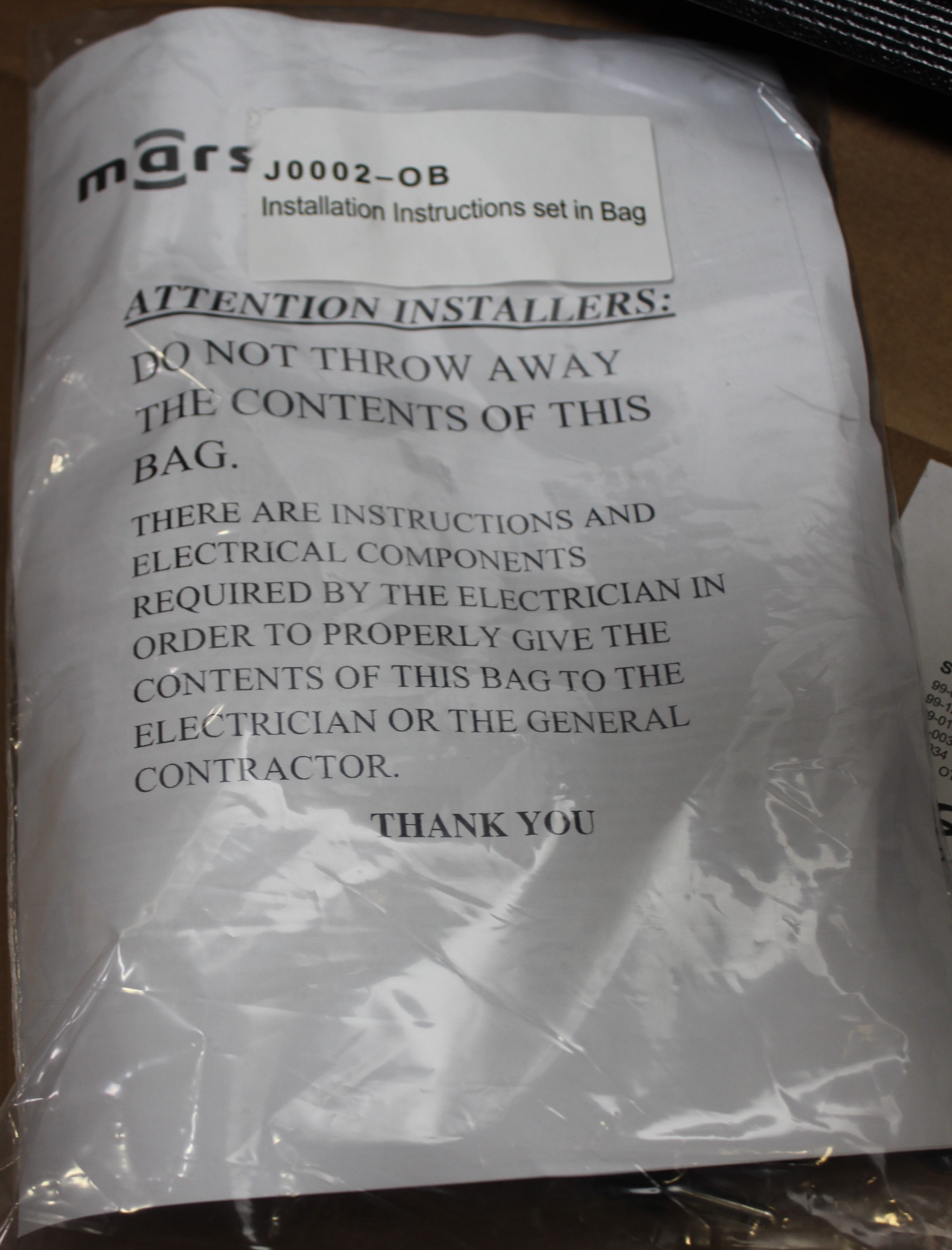 Mars LPN236-1UA-OB Air Curtain Unheated for Sanitation 7' Max Height 1/6HP