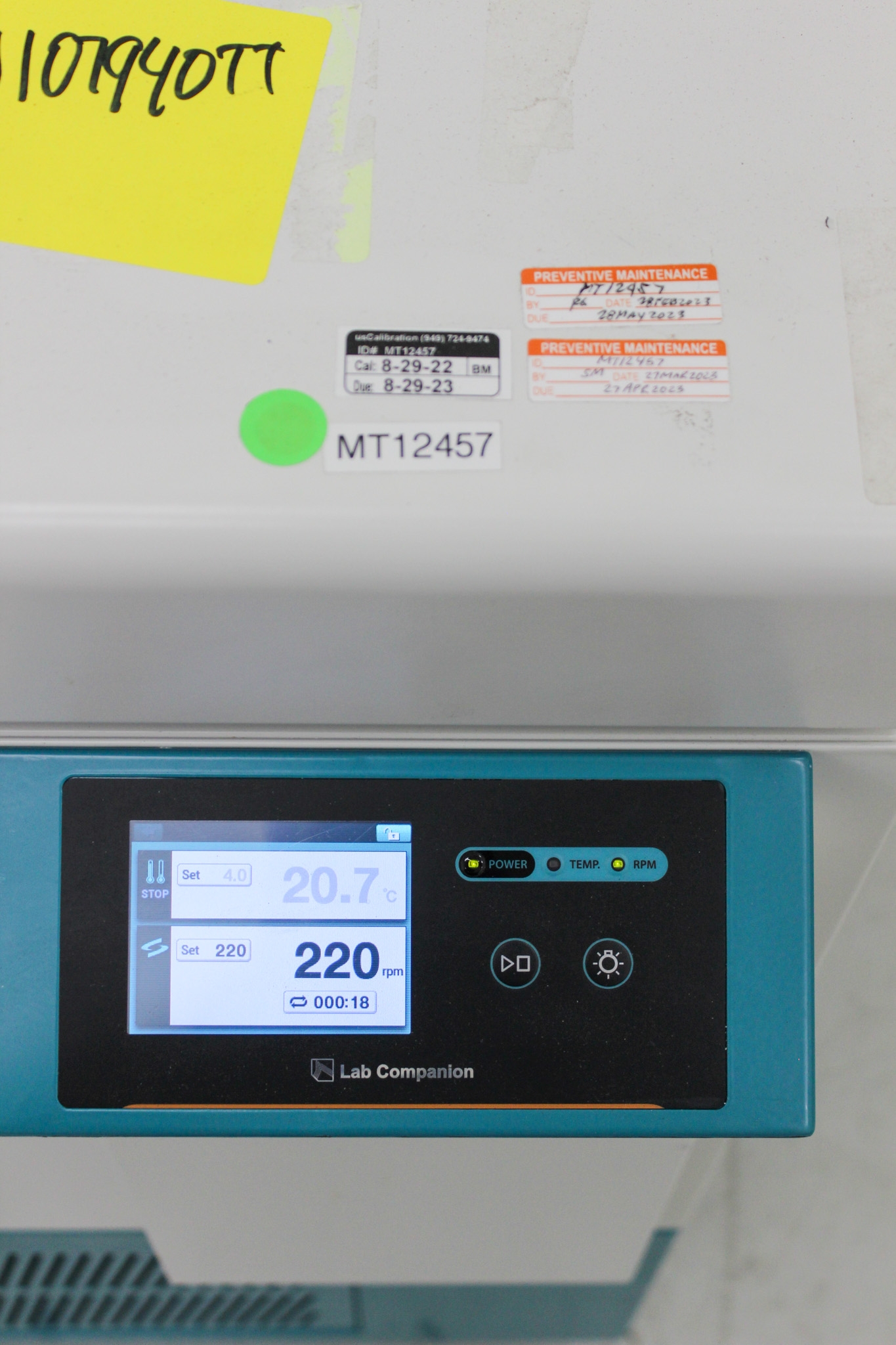 Jeio ISF-7100R Incubator Shaker Temp -20C to 80C, 500 RPM, USB Port