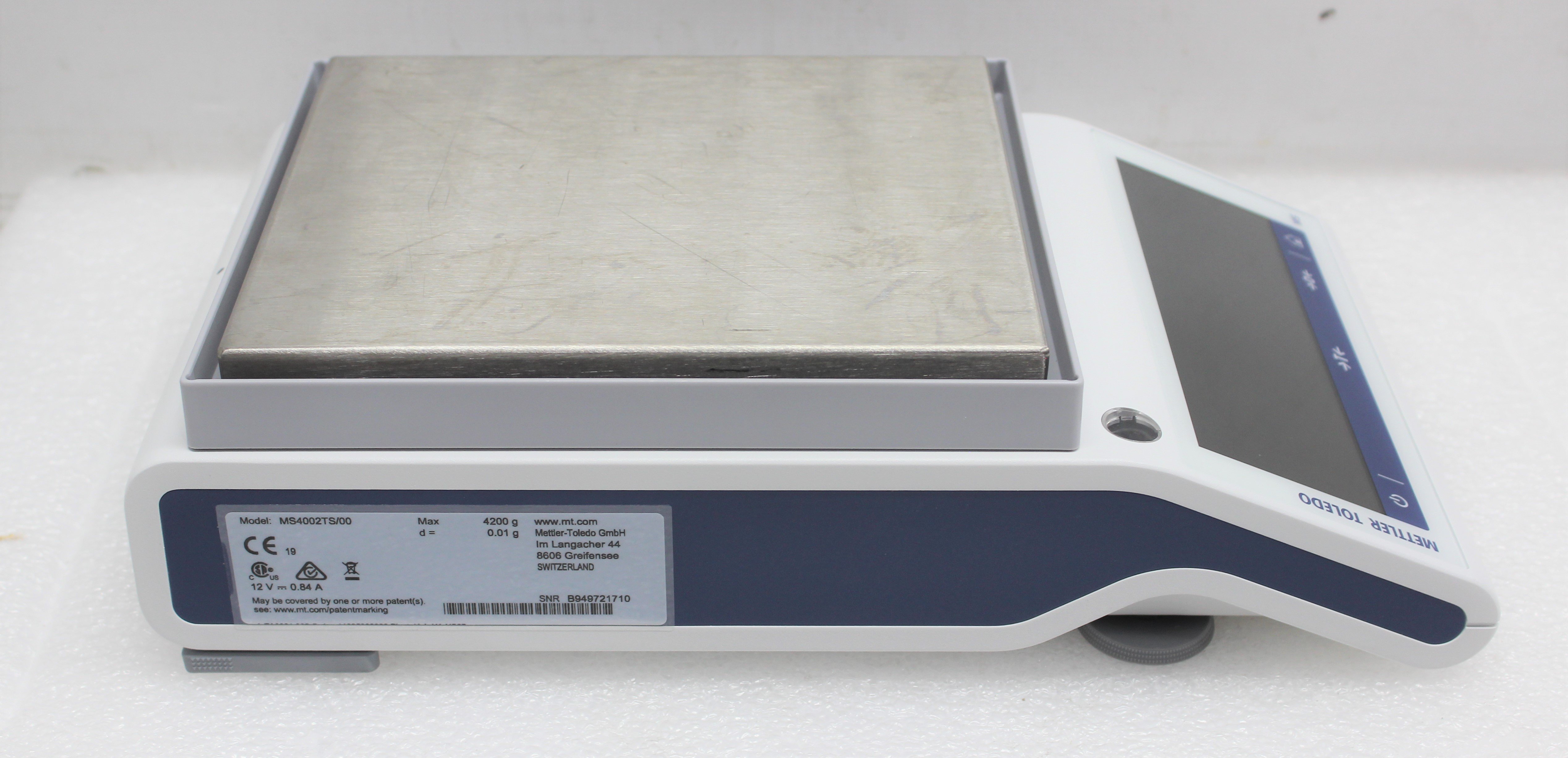 Mettler Toledo MS4002TS Balance 4.2kg Precision Readability 0.01g Turnkey