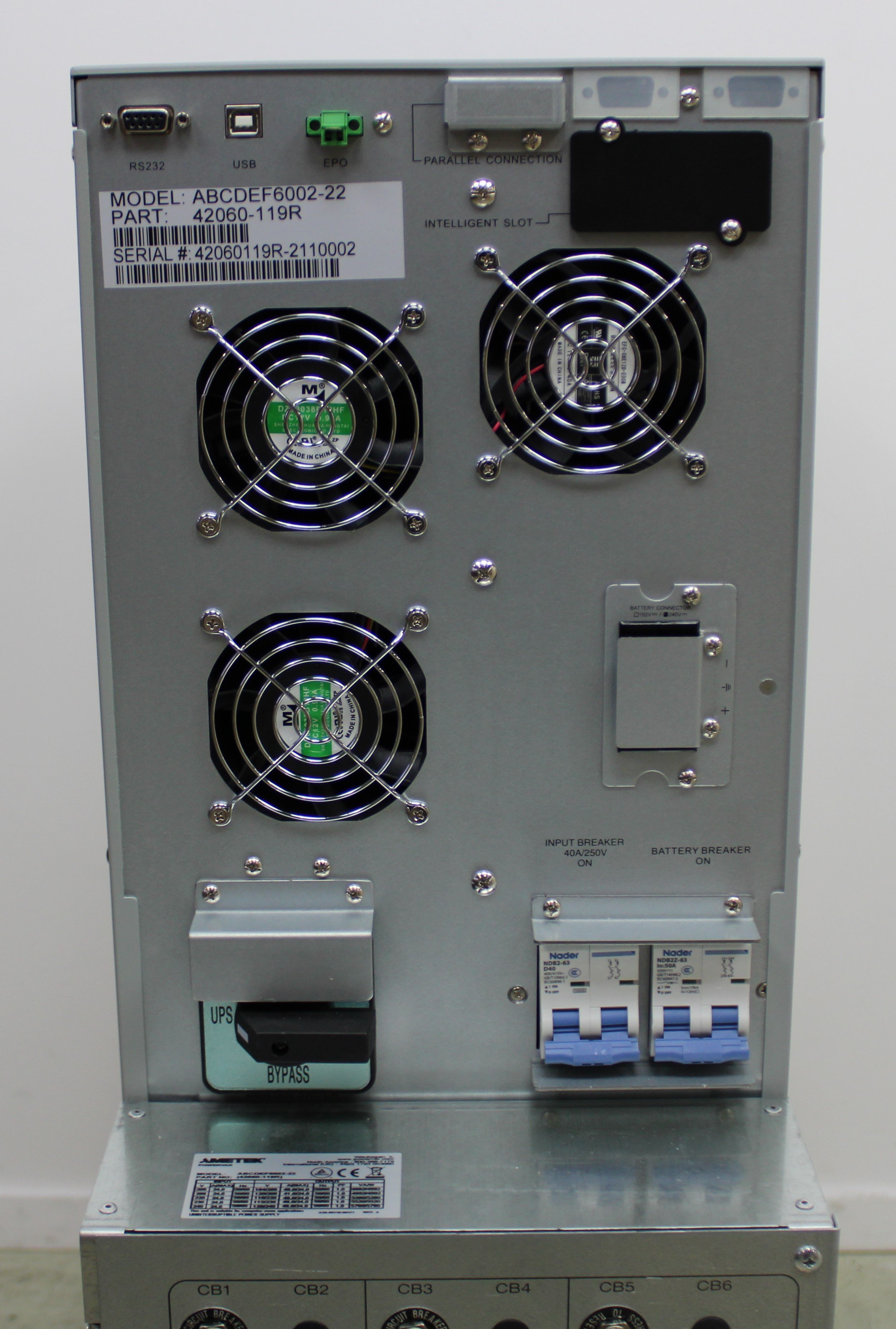 Powervar Security Plus II UPS 6kVA 240V Online Double Conversion 50/60Hz