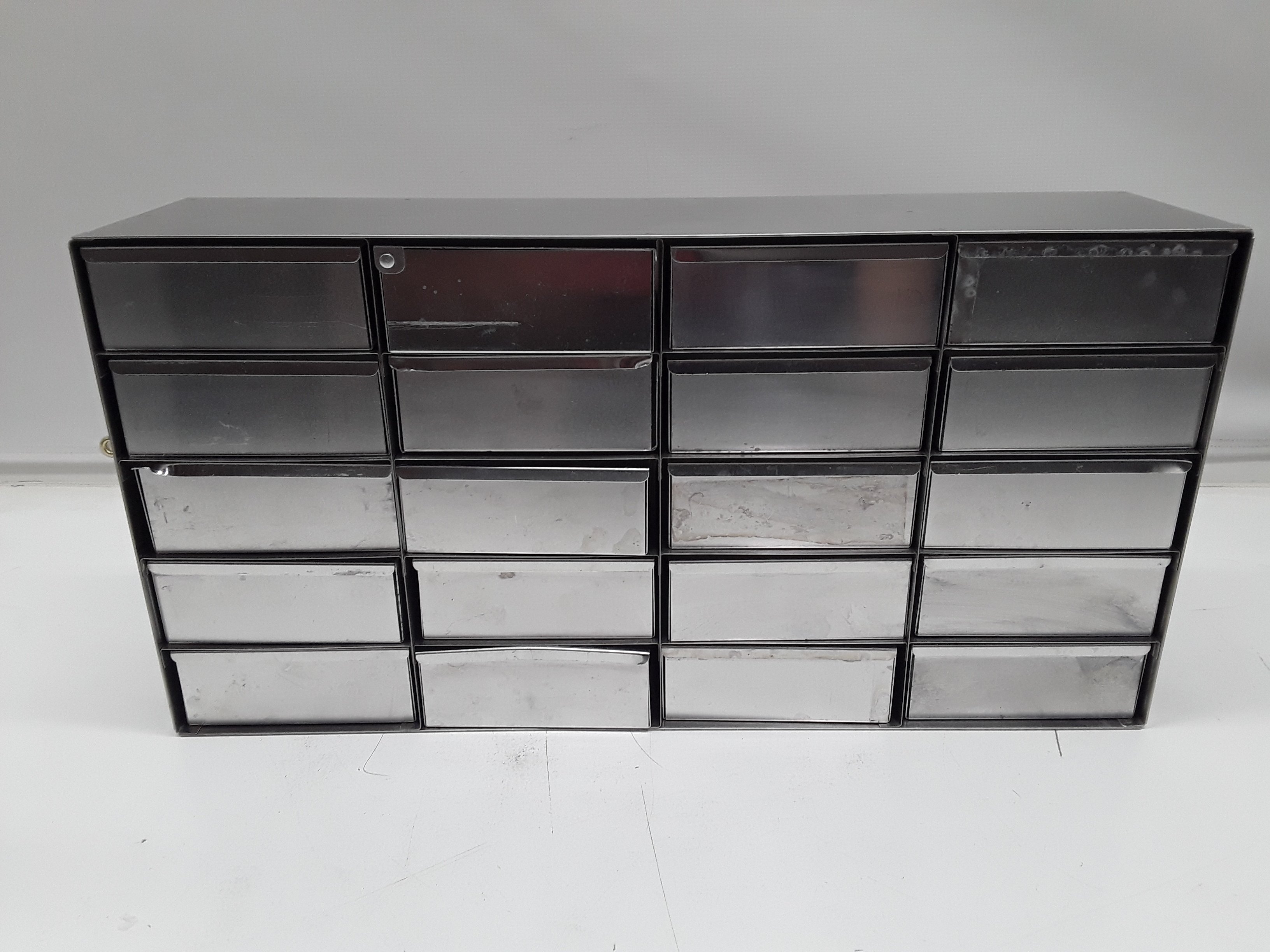 Unknown Stainless Steel Laboratory Freezer Rack Cryo Boxes Hold 20 Boxes Storage