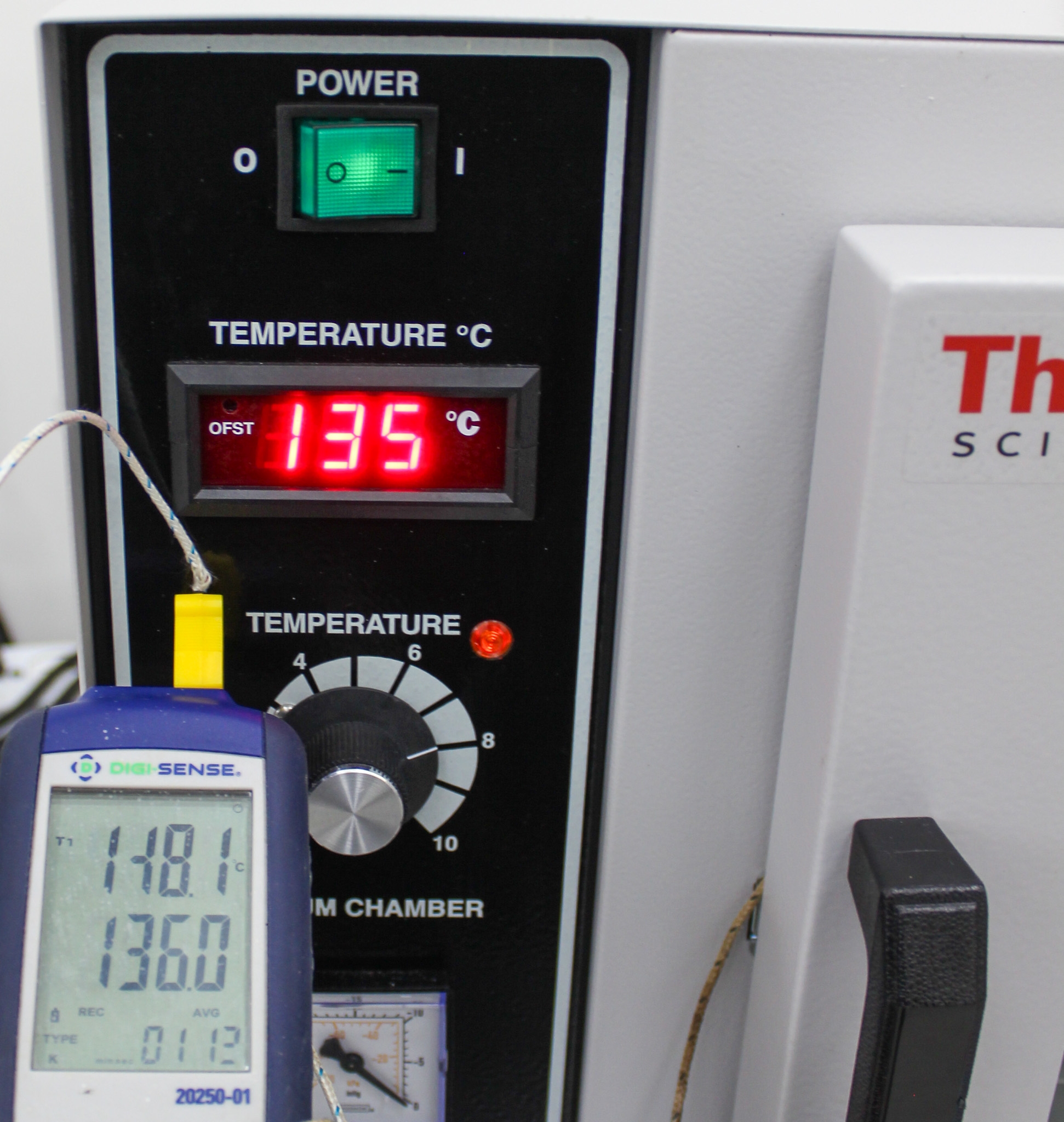 Thermo 6263 Vacuum Oven Lab Heating Uniformity 220C Stainless Steel US