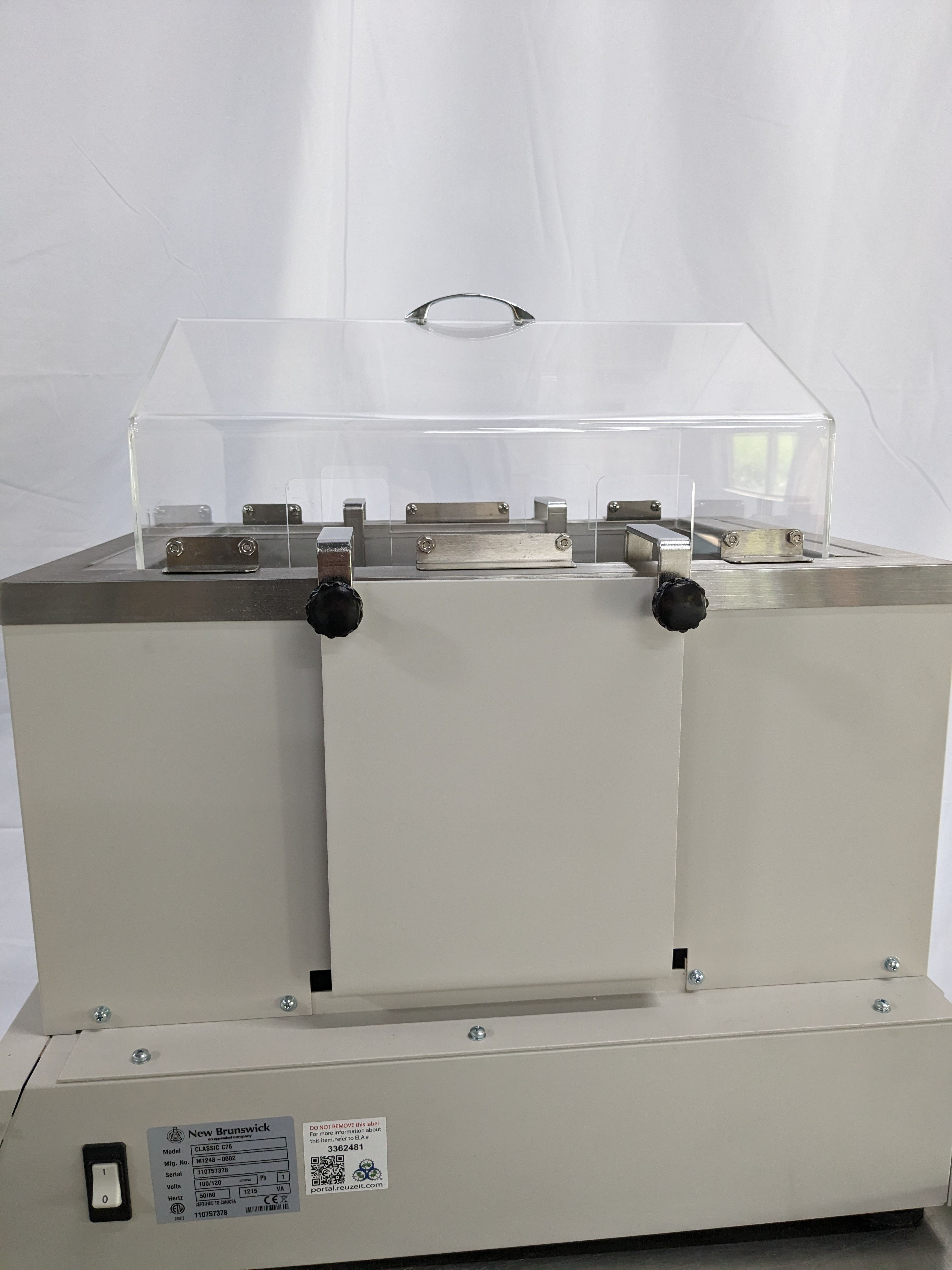 New Brunswick Classic C76 Incubator Shaker 80C High Temp Water Bath Used