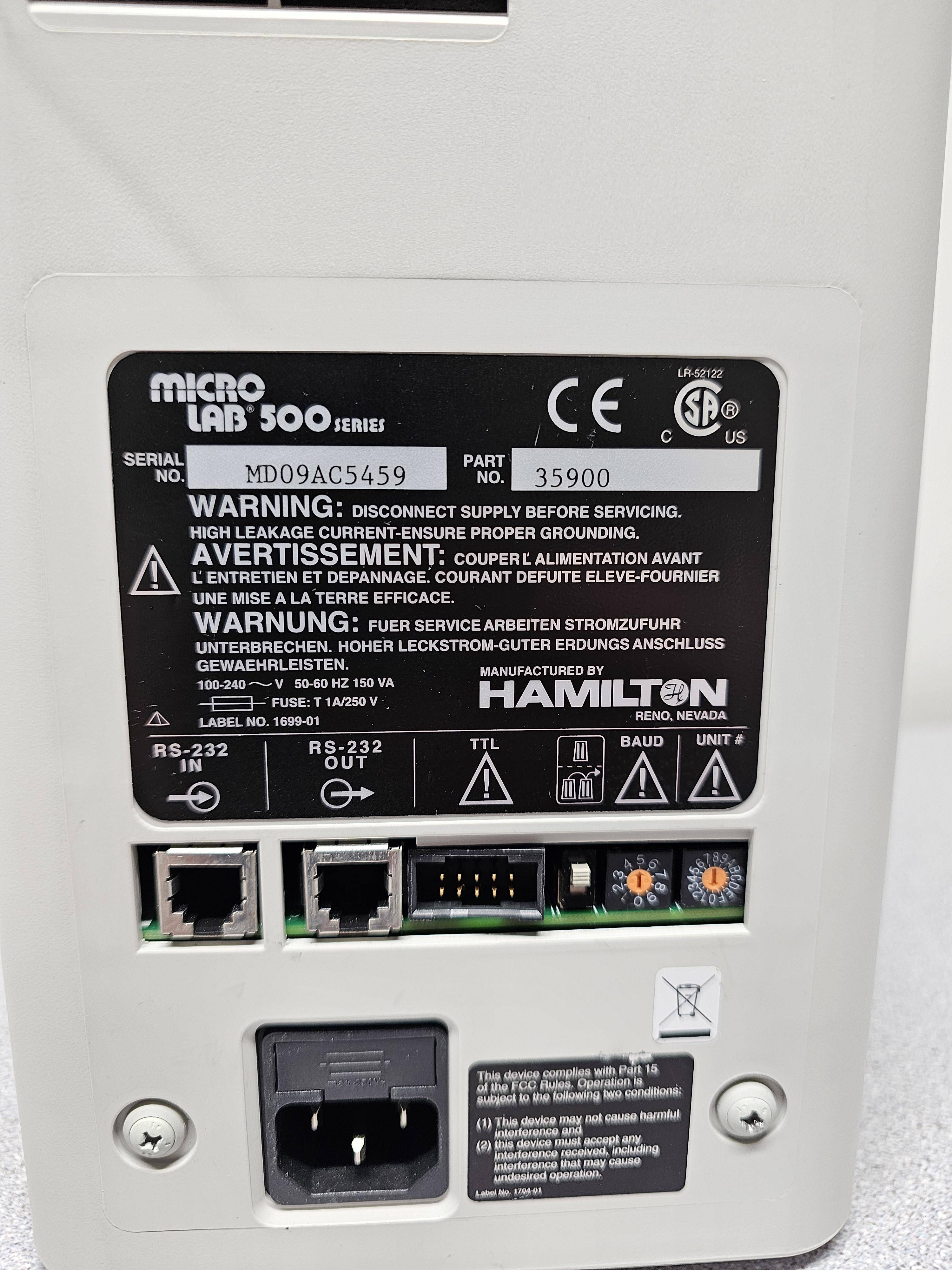 GE Micro Lab 500 Precision Liquid Processor for Dual Syringe Dispensing