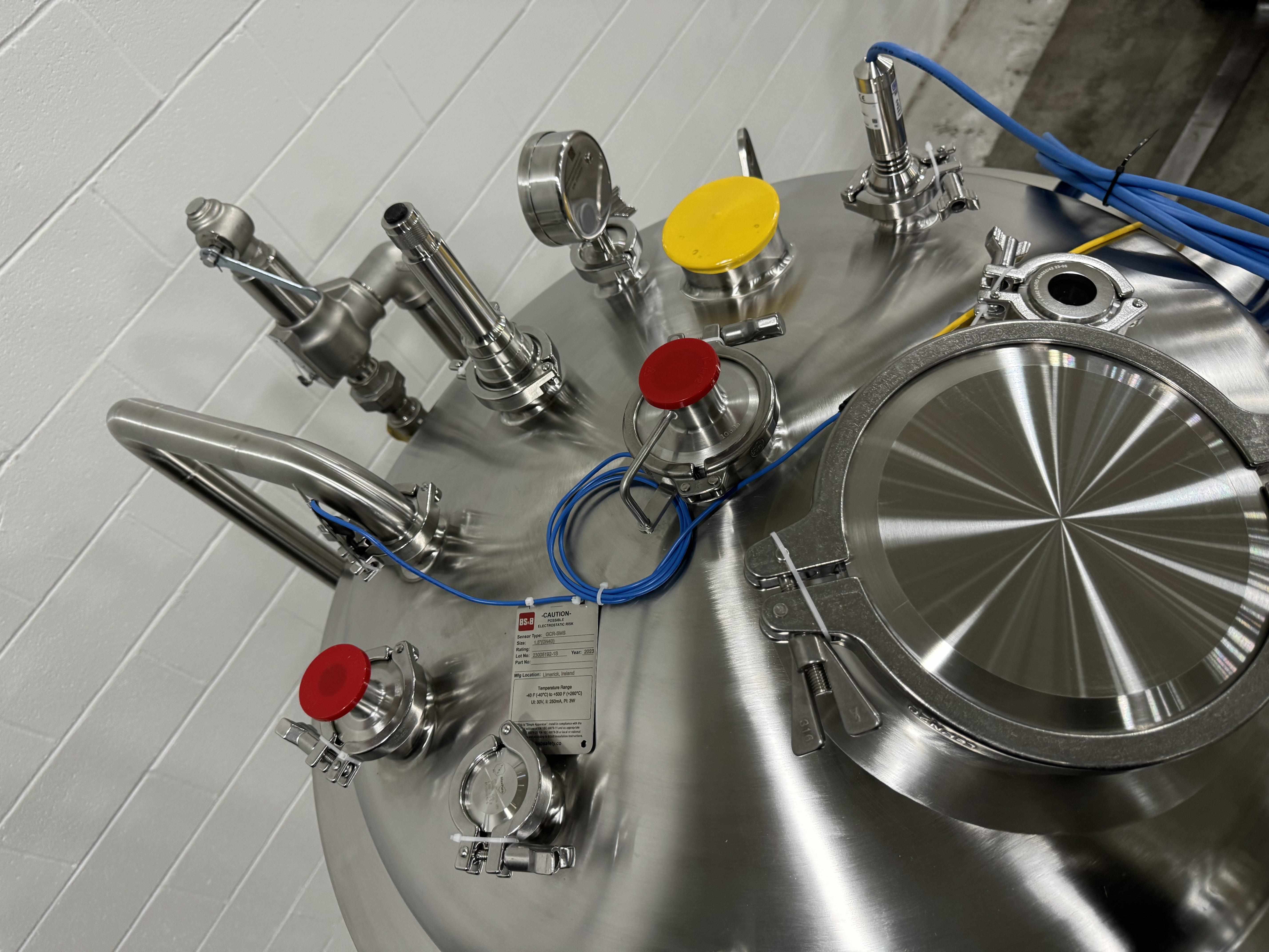 Holland Applied Technologies 500 L Vessel Sanitary Stainless Steel Tank New