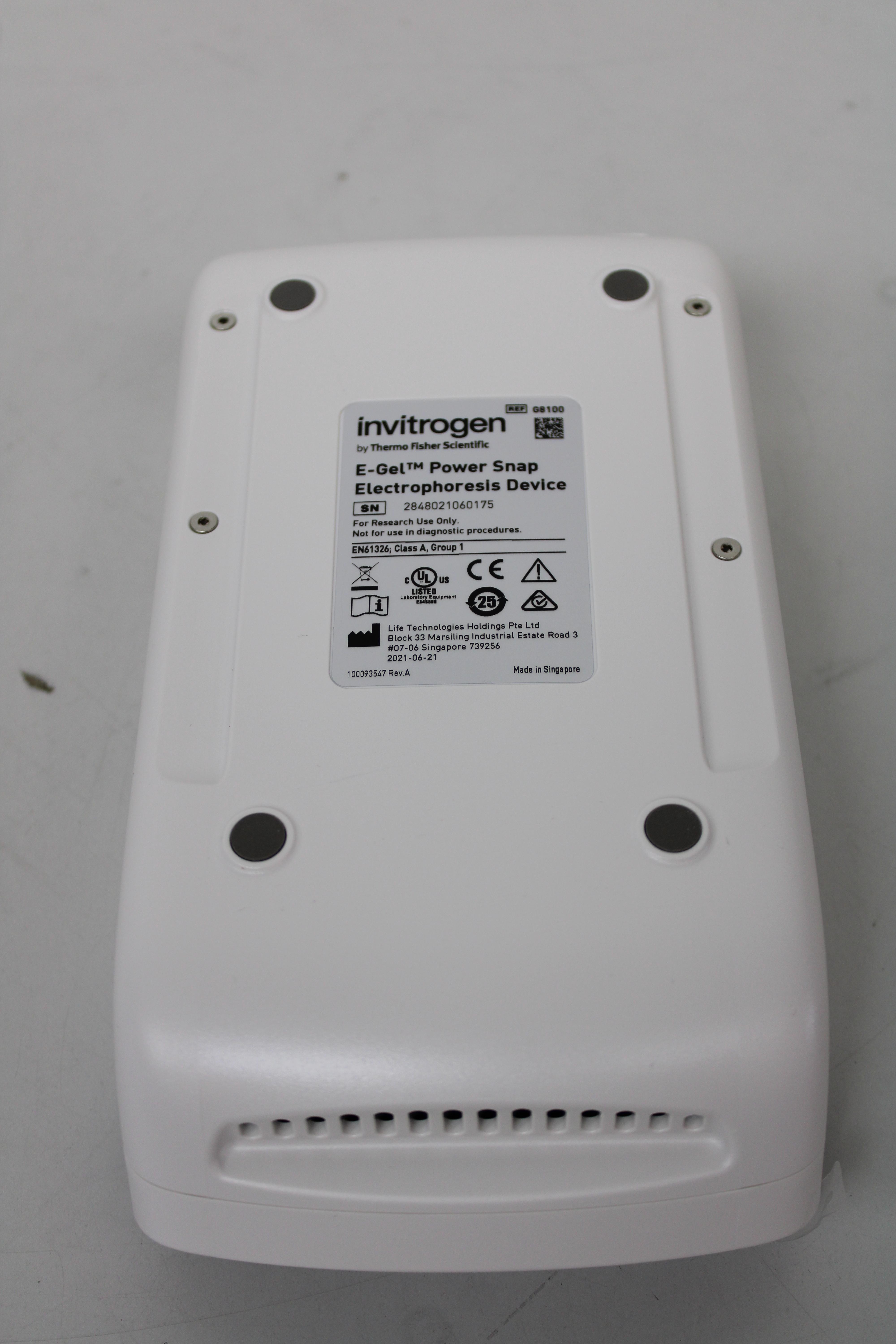 Invitrogen E-GEL Power Snap Device Electrophoresis System Fast DNA Separation