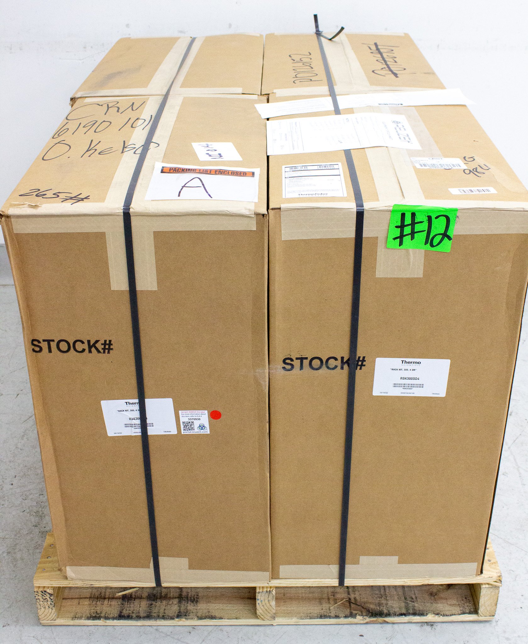 Thermo RSK300SD4 Freezer Rack Kit Shelving System Stainless Steel Racks Boxes