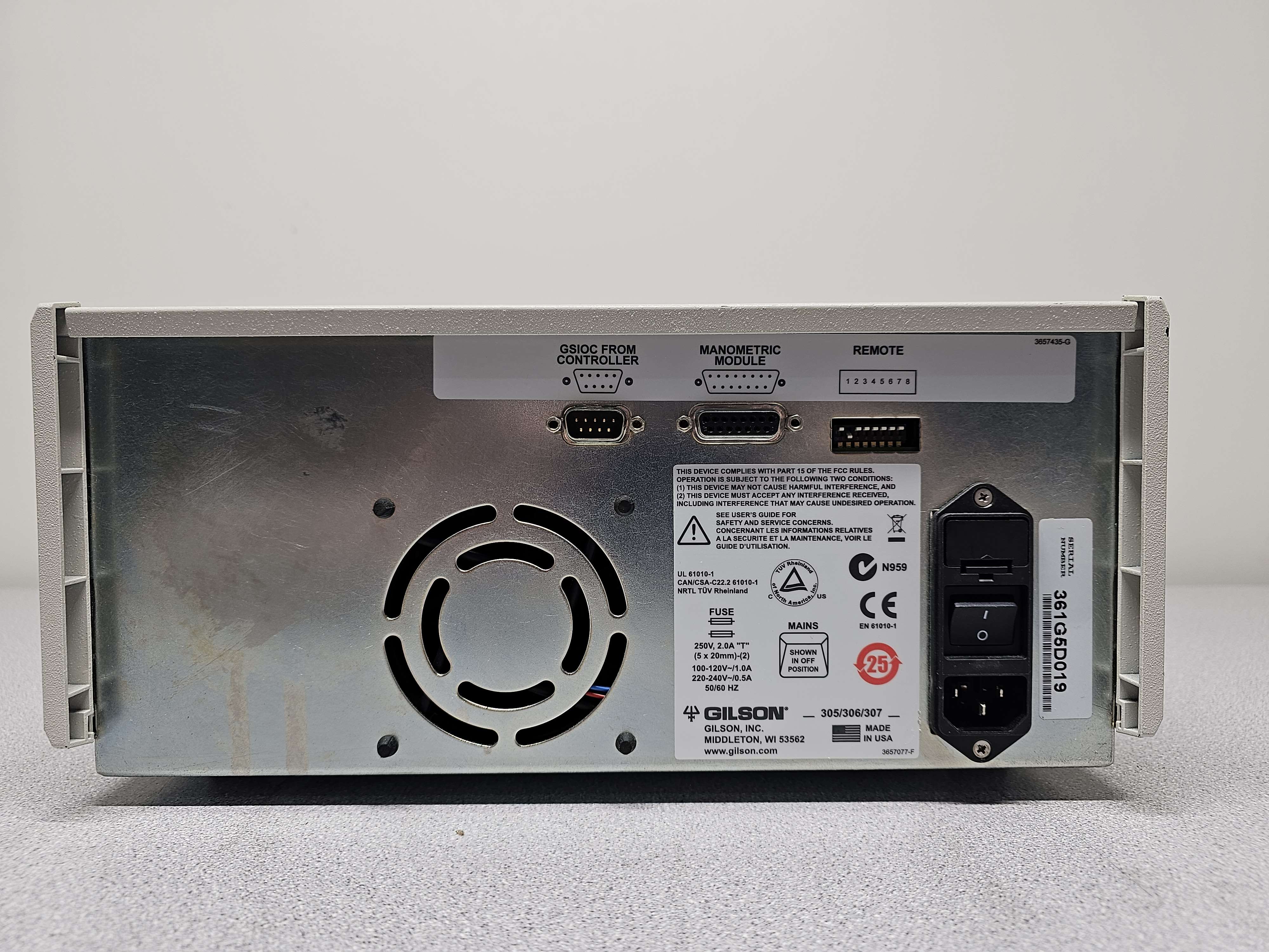 Gilson 306 HPLC Pump Analytical HPLC 10-200 mL/min Flow Rate Multi-Pump