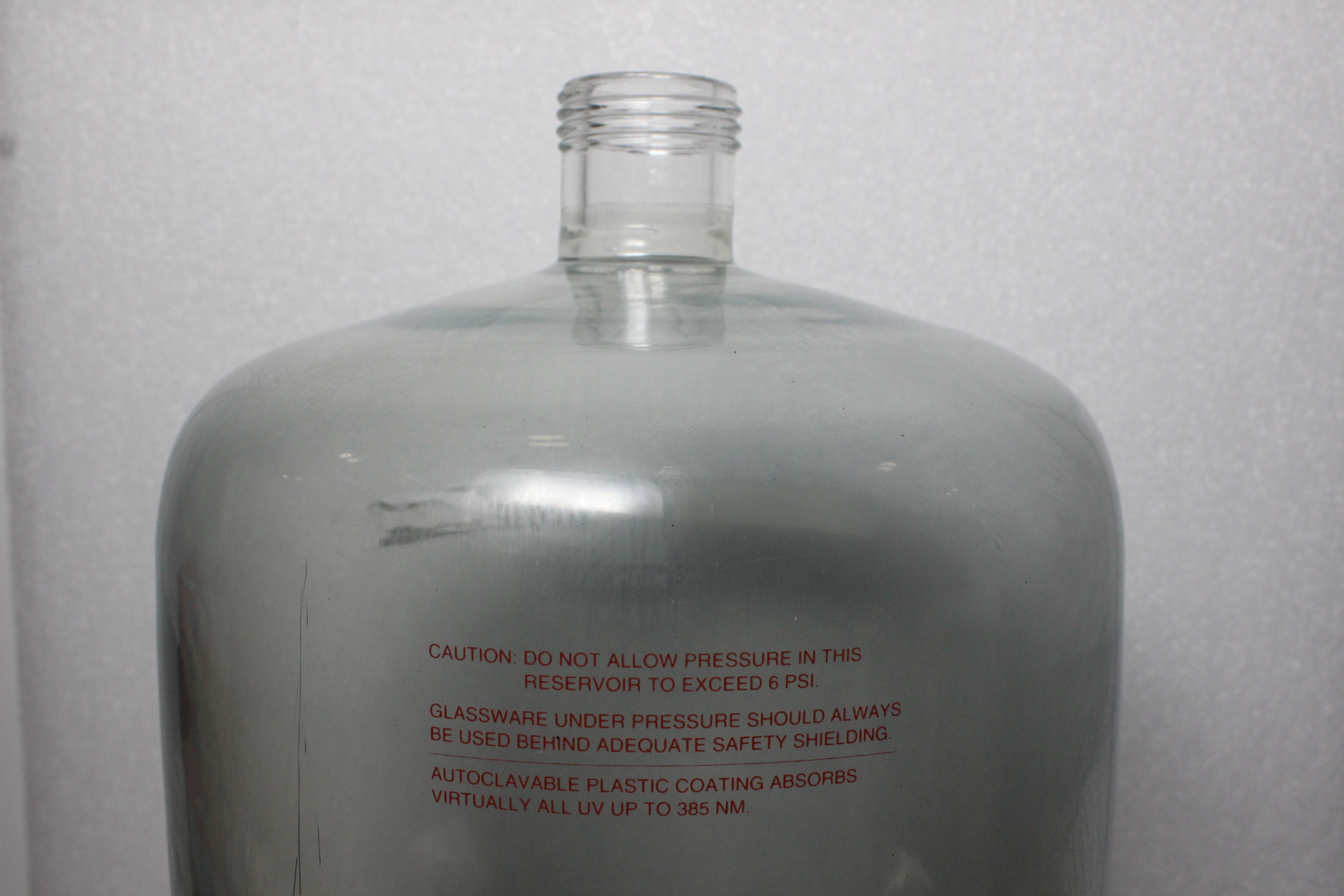 Kontes Ultra-Ware HPLC Reservoir 10L Lab Glass 120C Conical Mobile Phase