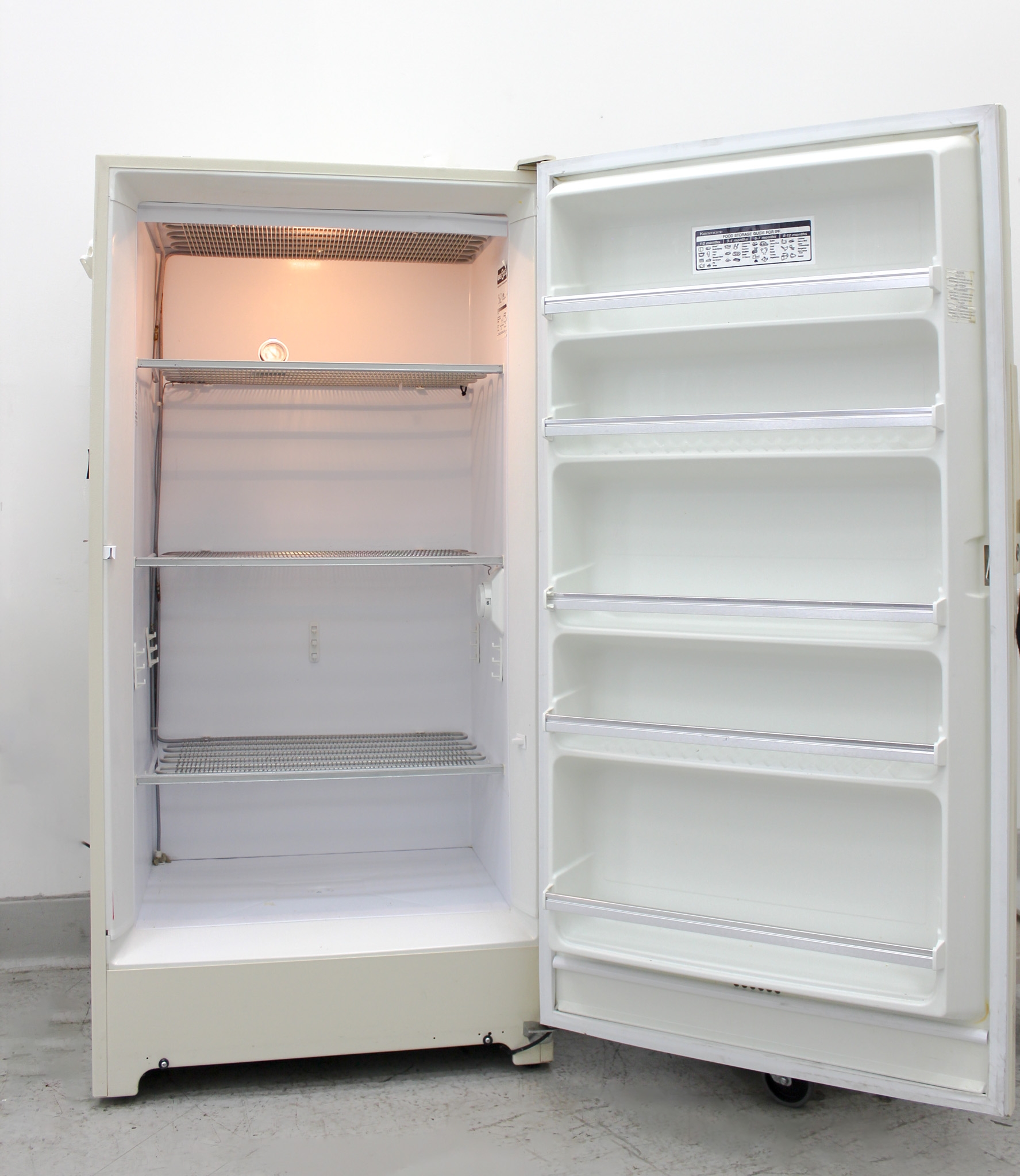 Kenmore 253.9237383 Upright Freezer 17.4 cu ft -20C Storage Tested Used