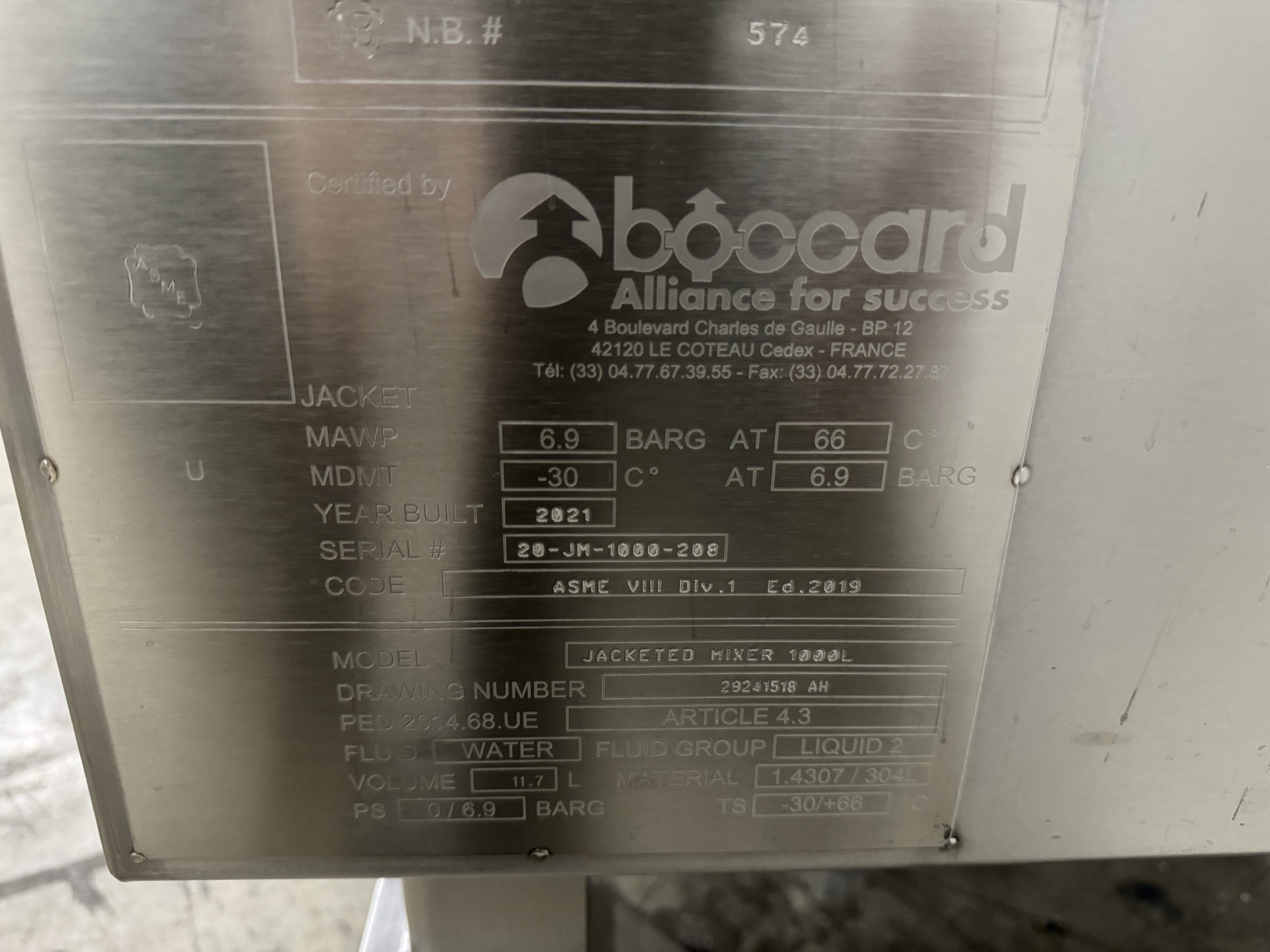 Cytiva XDUO 1000L Mixer Stainless Steel 1000L Jacketed for Biopharmaceutical Use