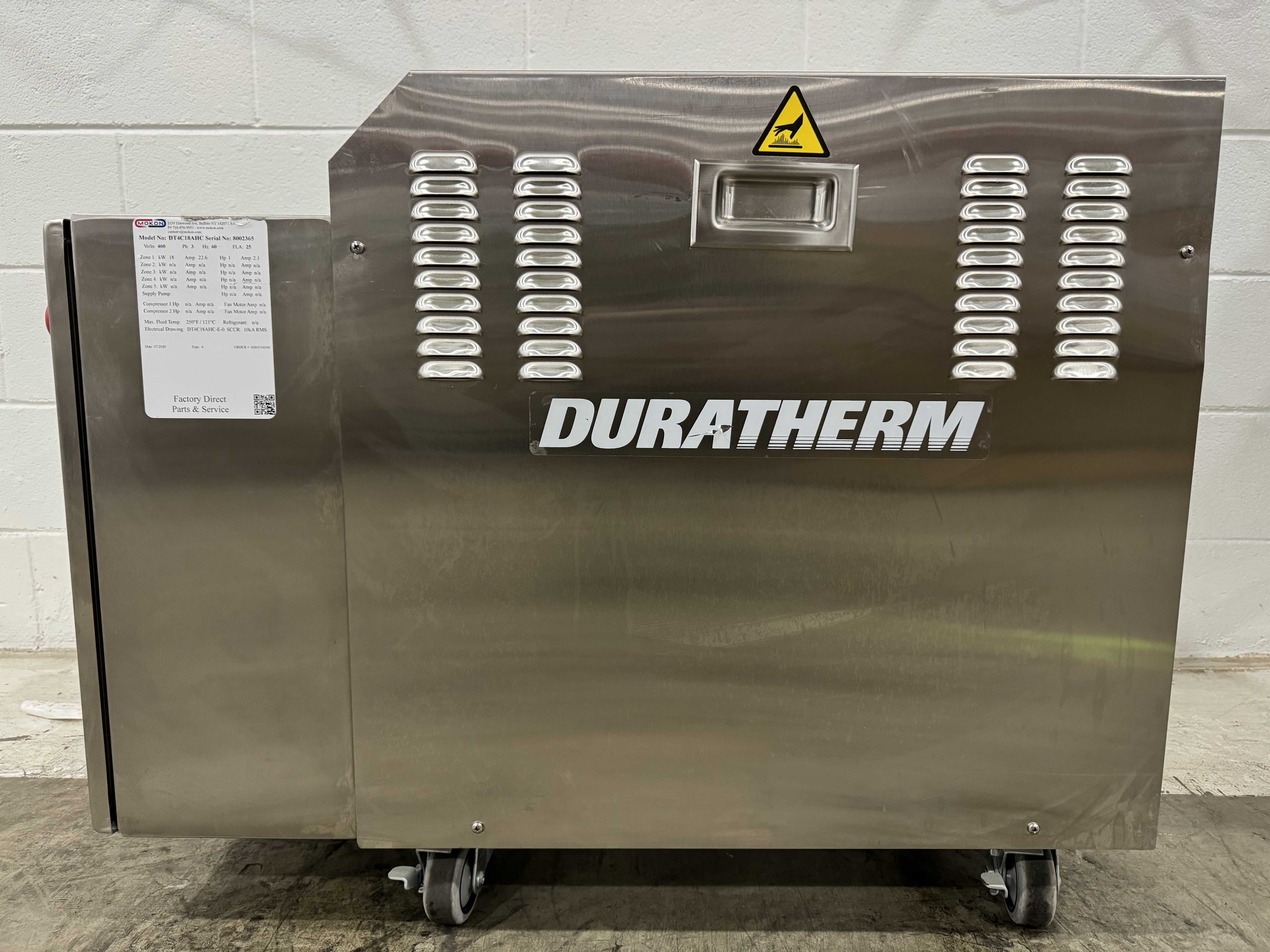 Mokon DT4C18AHC Water Temperature Control System Stainless Steel 250F