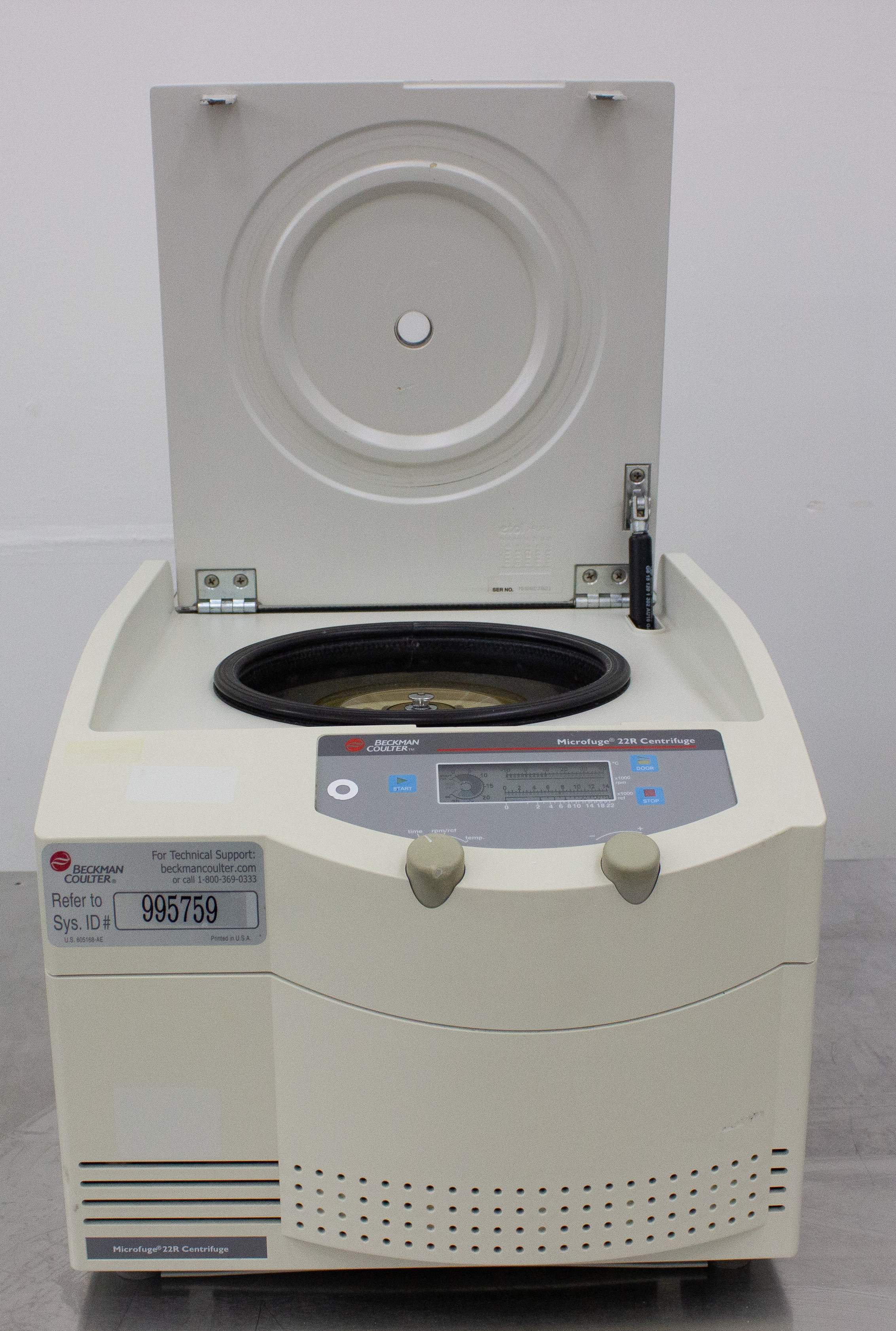 Beckman Coulter Microfuge 22R Benchtop Centrifuge -10 to 40C 14000RPM
