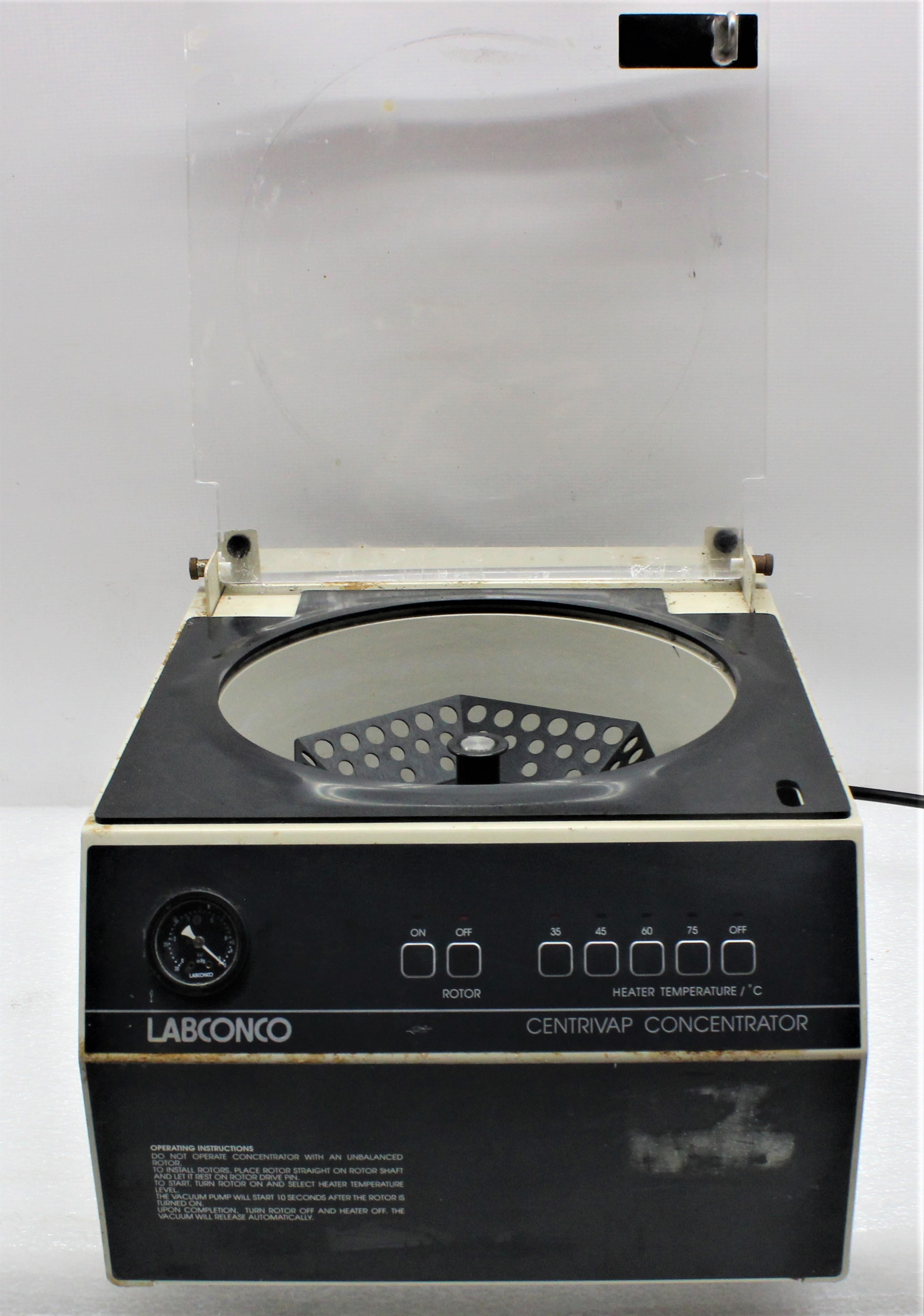 Labconco 78100-00D Centrivap Concentrator Centrifuge 1800 RPM 300W Heater