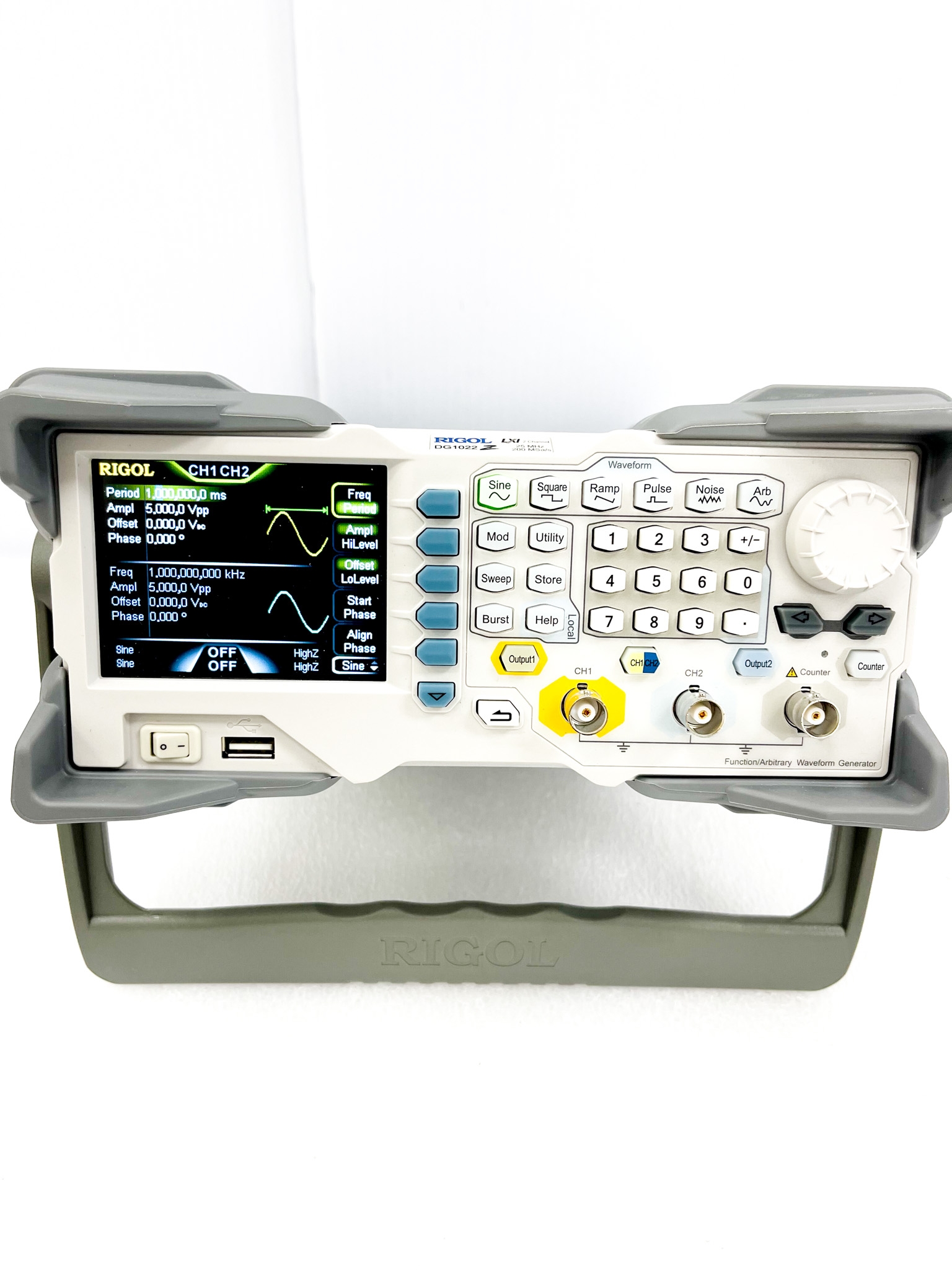 RIGOL DG1022Z 25MHz Function/Arbitrary Waveform Generator, SiFi, 2 Channels
