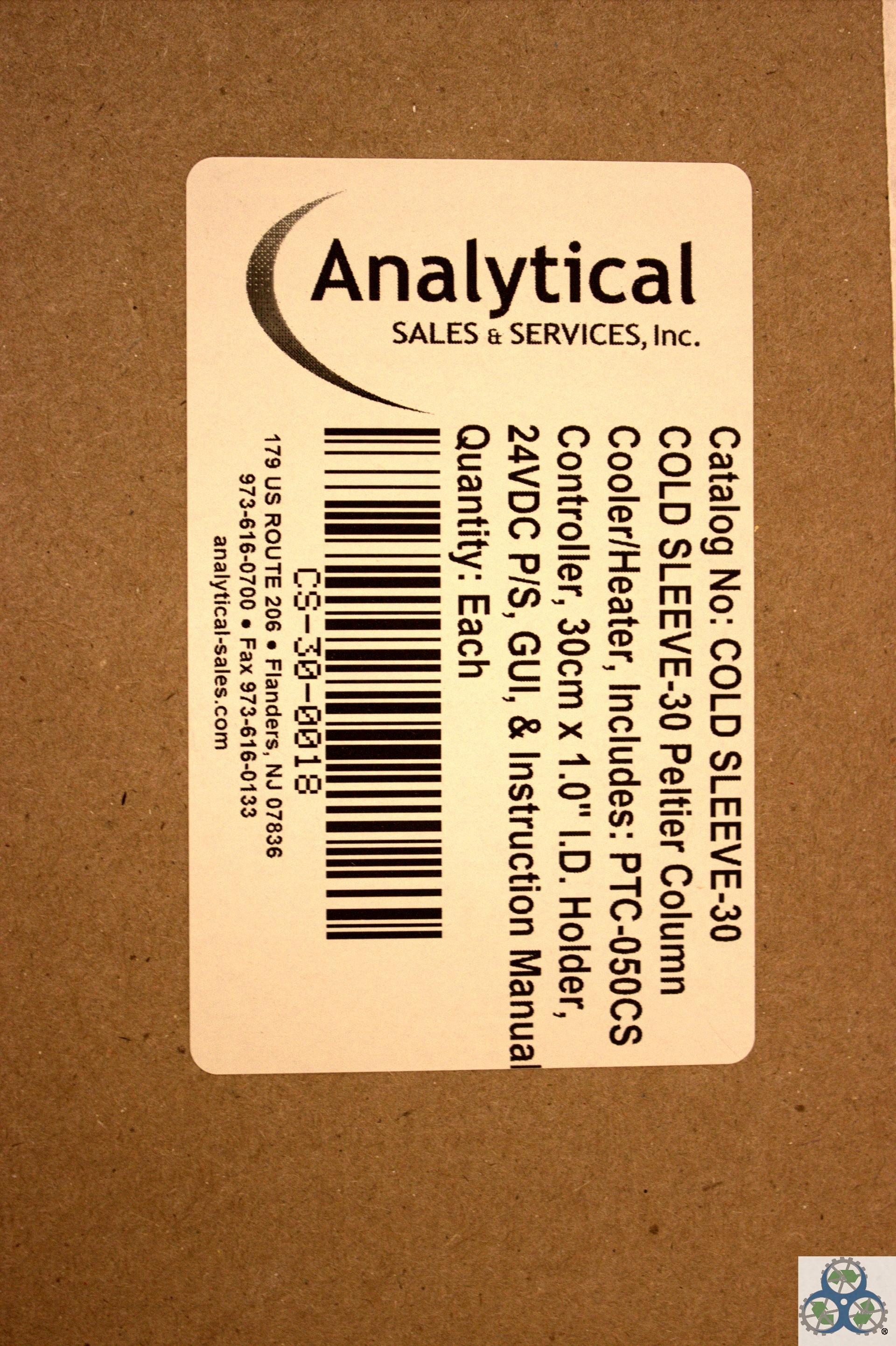 Analytical Sales Cold Sleeve -30 Temperature Control with RS232 New