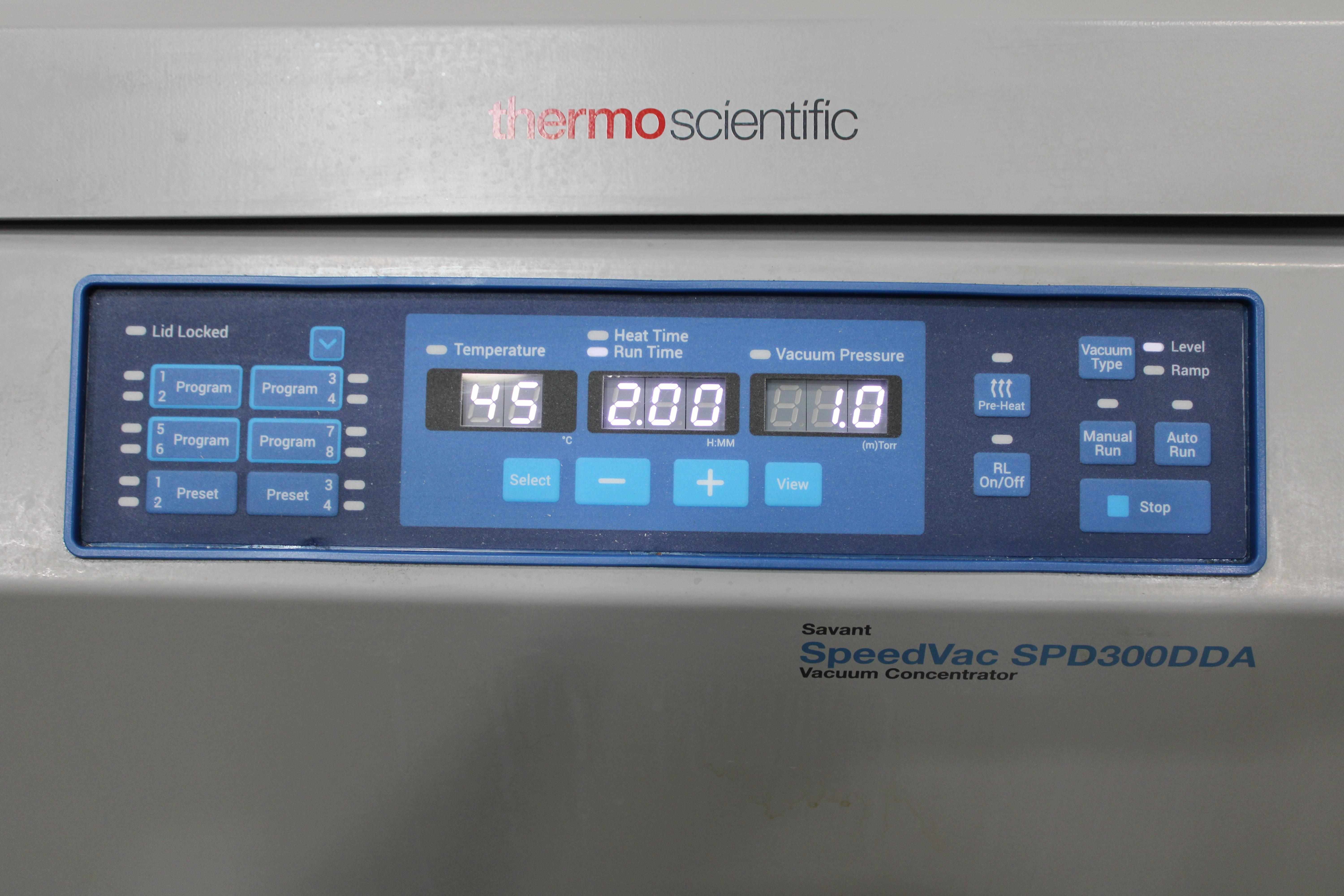 Thermo Scientific Speed Vac DDA Concentrator, VG Condition, 35-85C Temp Range