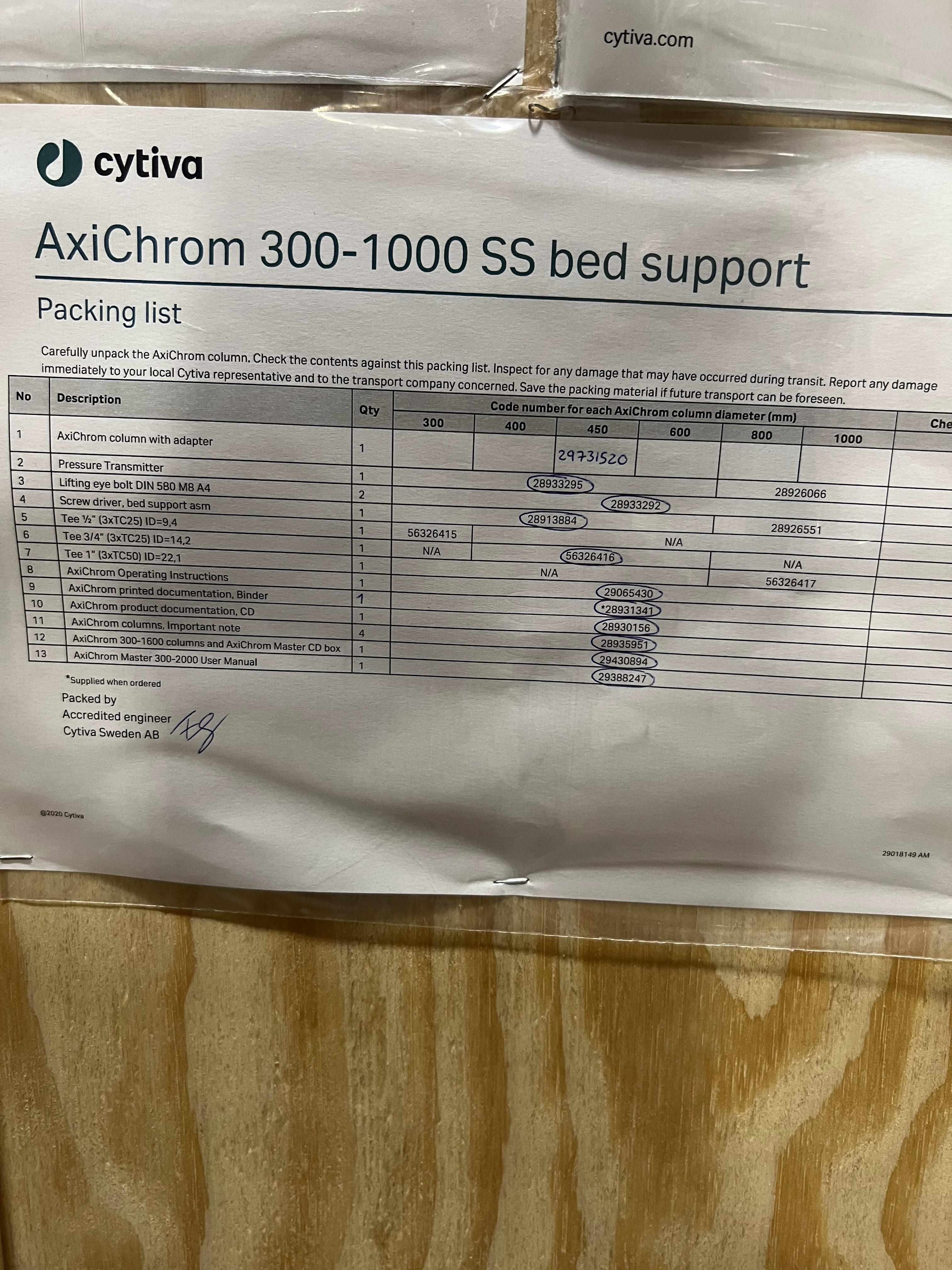 Cytiva AxiChrom 450 Column Chromatography Low-Pressure Axial Compression System