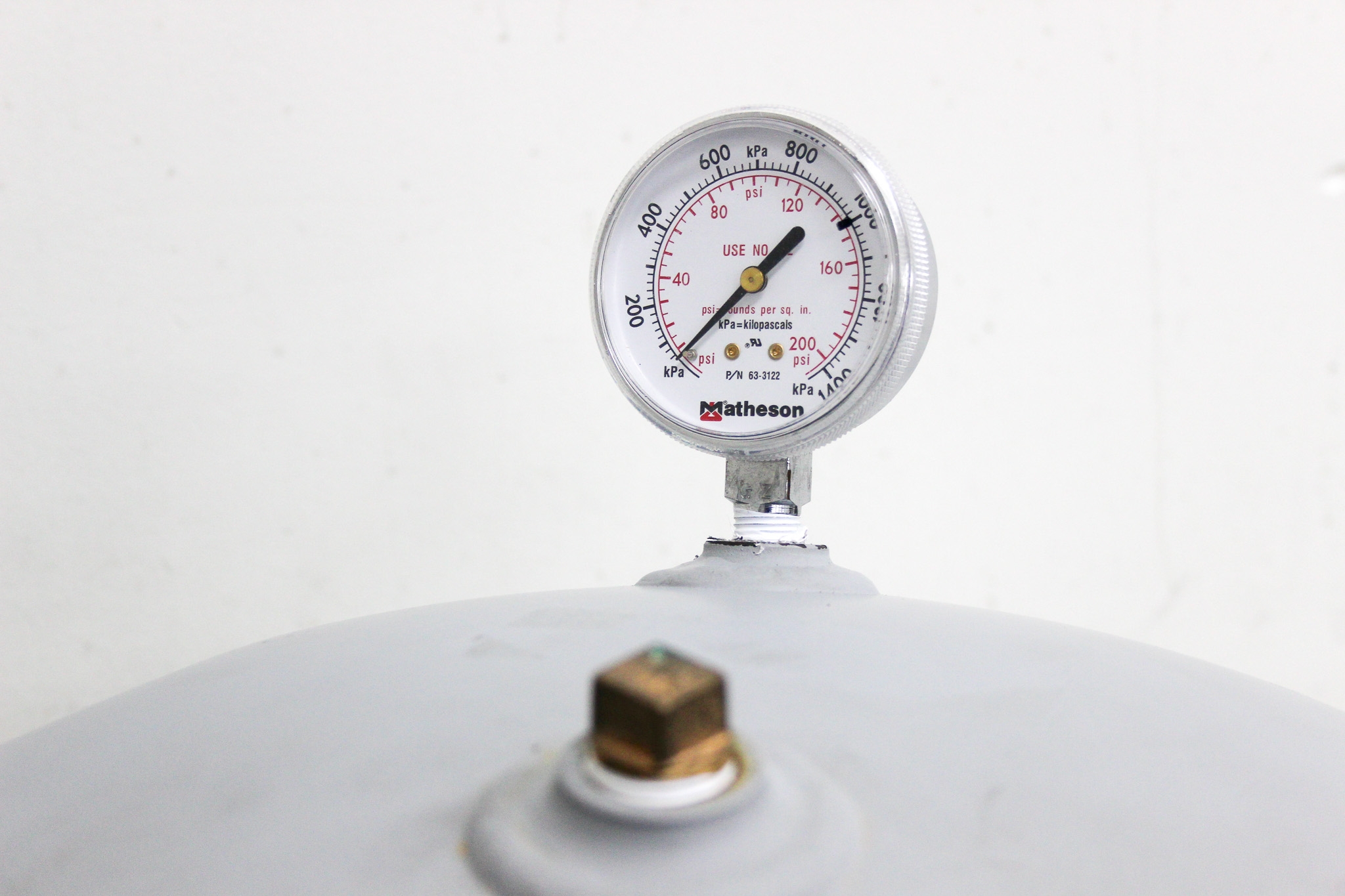 Steel Fab A10040 Vertical Air Receiver Tank 30 Gallon 200 PSI Used