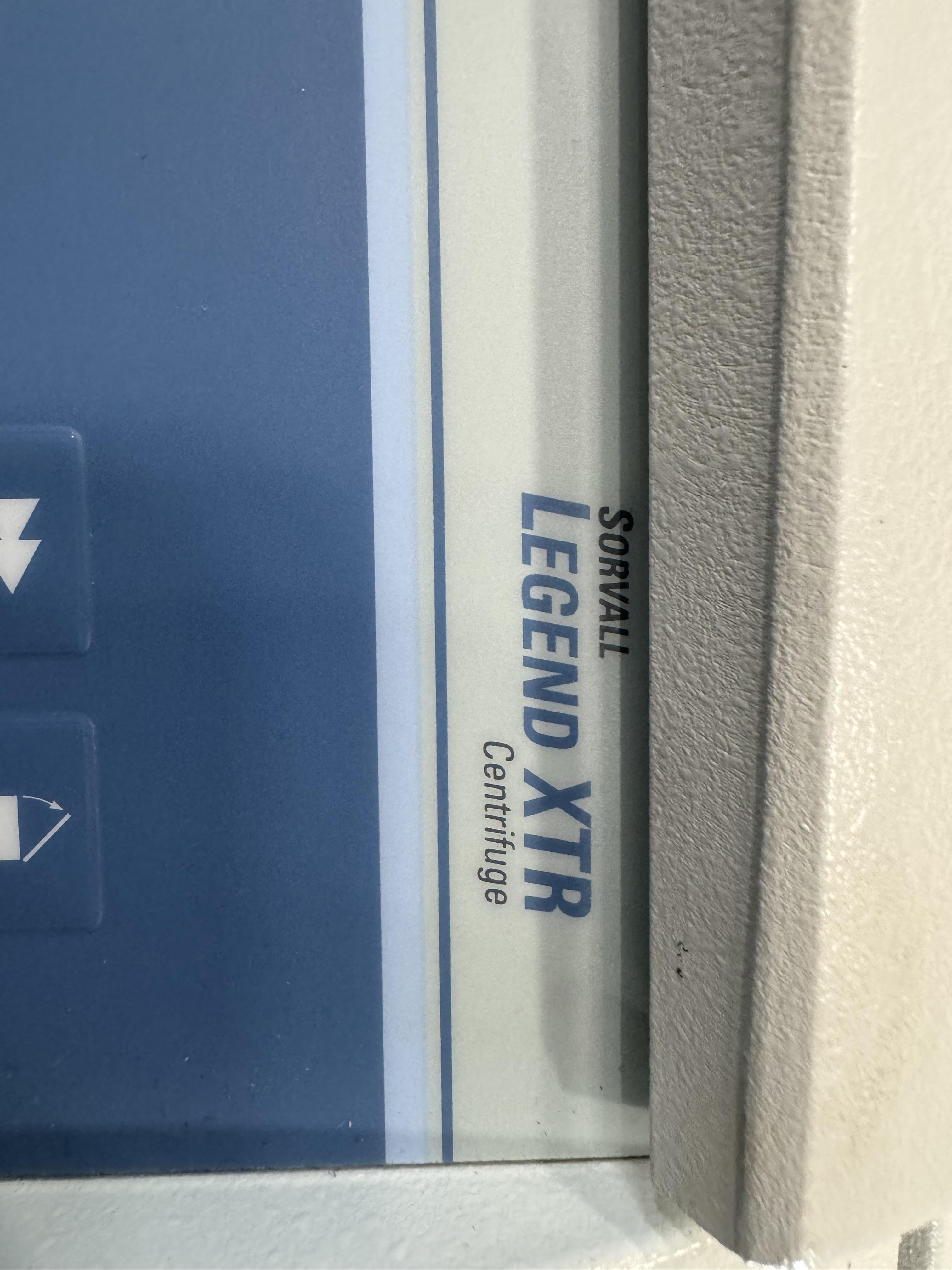 Legend XTR Sorvall Legend XTR Centrifuge 4x1000mL 15,200 RPM, Used