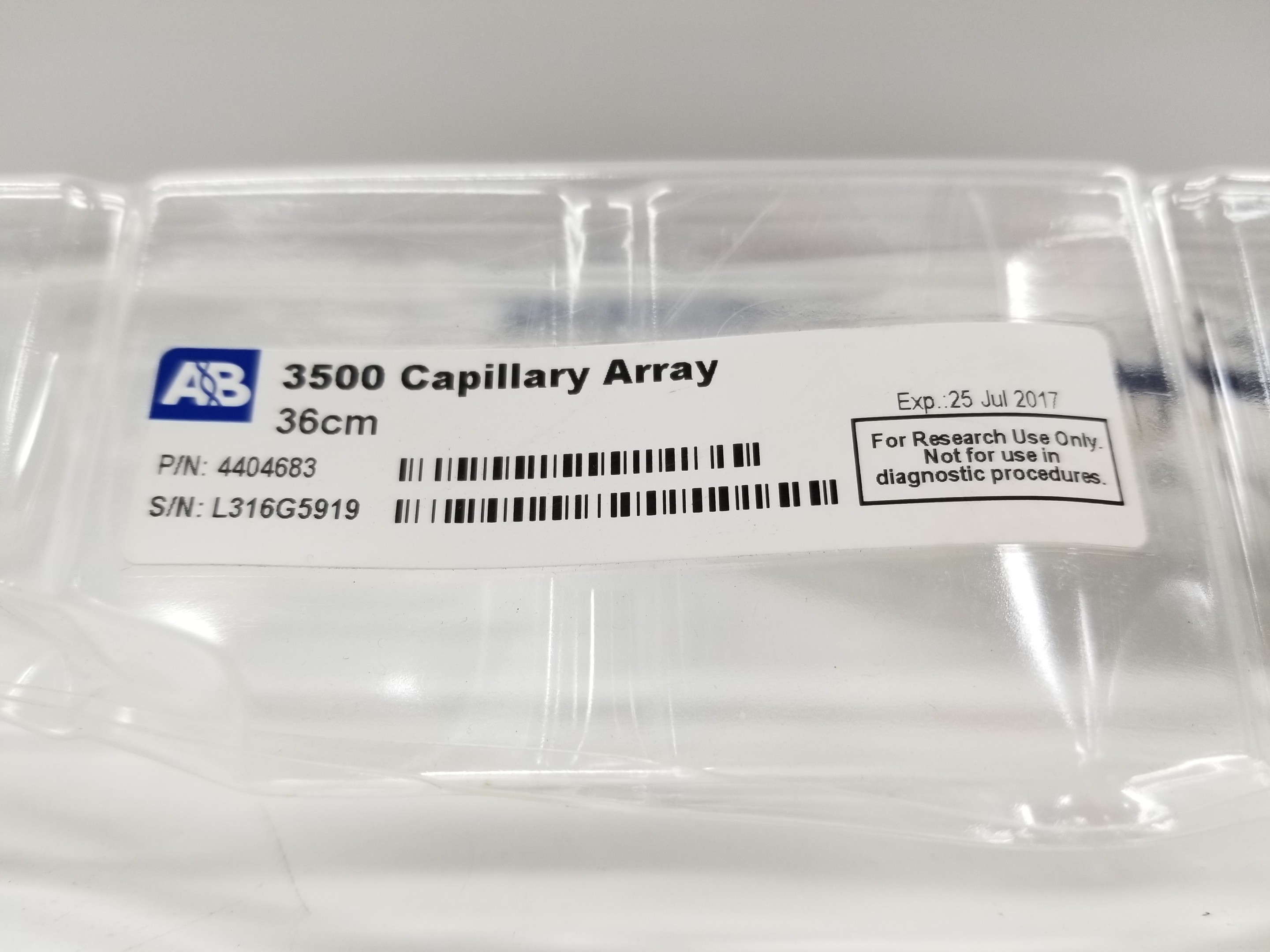ABI 3500 8-Capillary Array HID Genetic Analyzer Electrophoresis Accessory